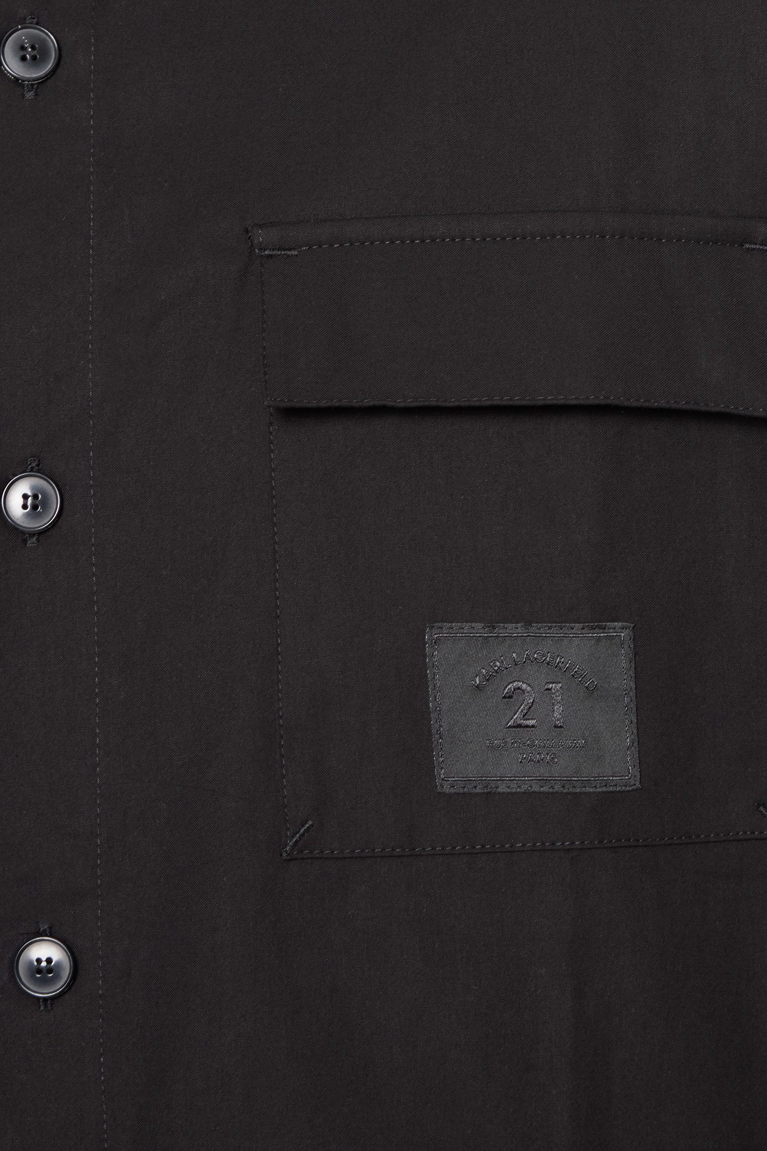 Мужская черная рубашка Karl Lagerfeld 553674.605967;990