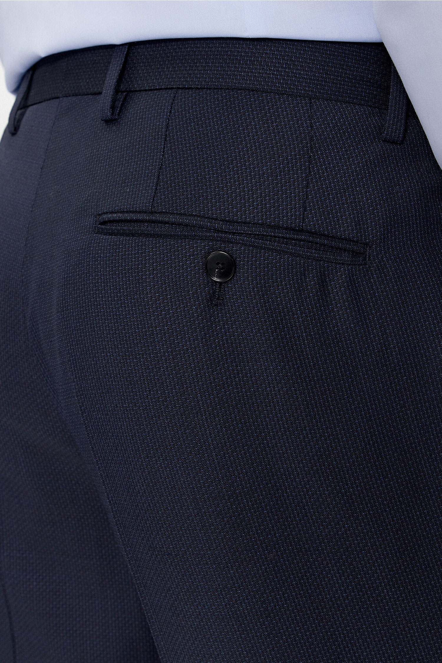 Мужской темно-синий шерстяной костюм (пиджак, брюки) BOSS 50509460;404