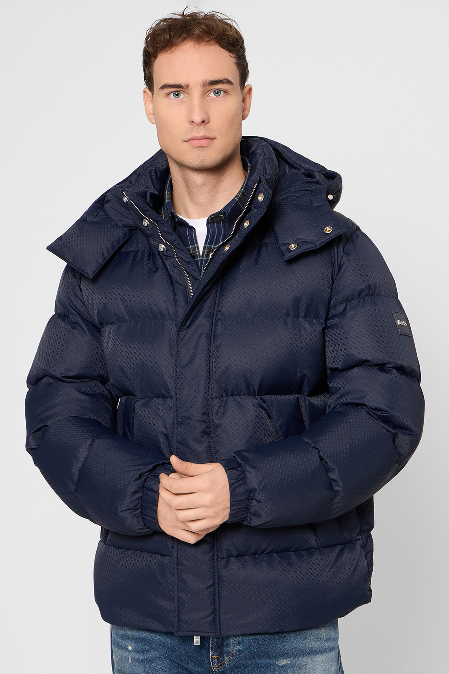 Чоловіча темно-синя куртка BOSS 50548727;404