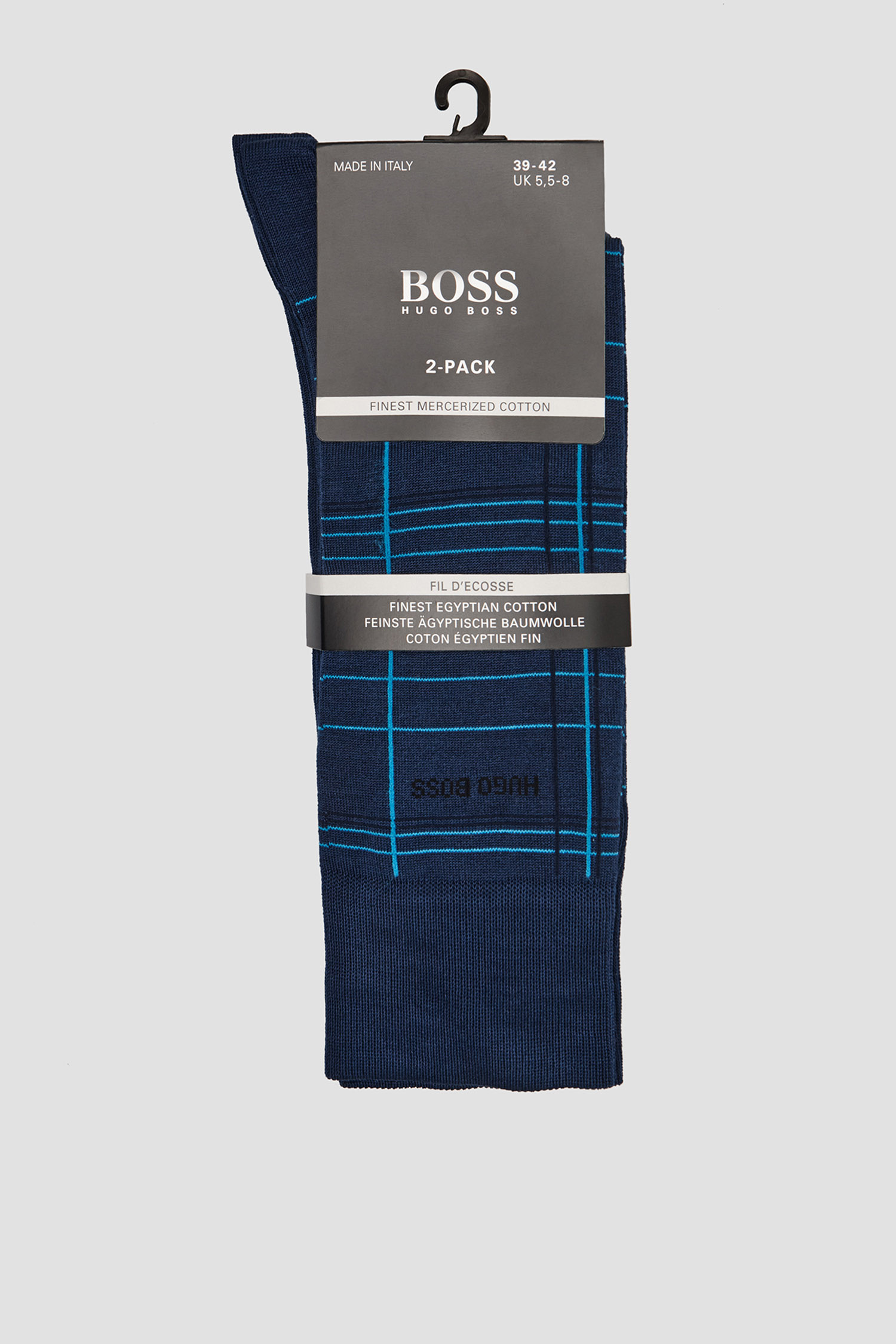 Мужские синие носки (2 пары) BOSS 50449372;491