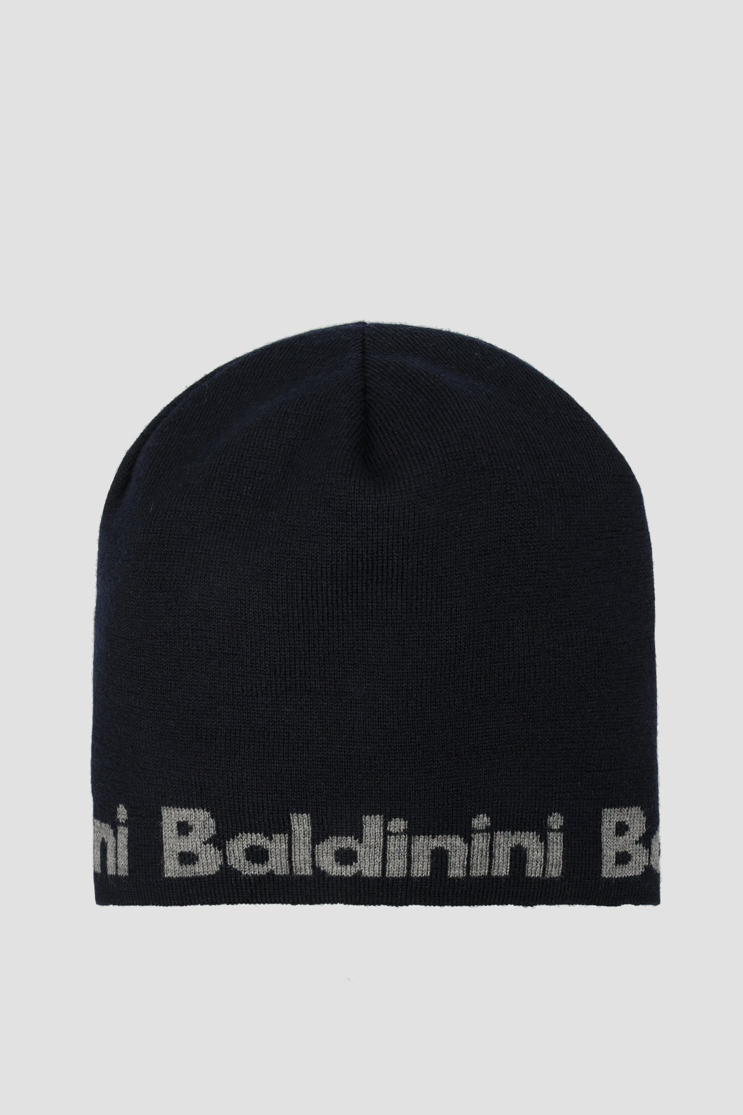 Мужская темно-синяя шерстяная шапка Baldinini 121005;10