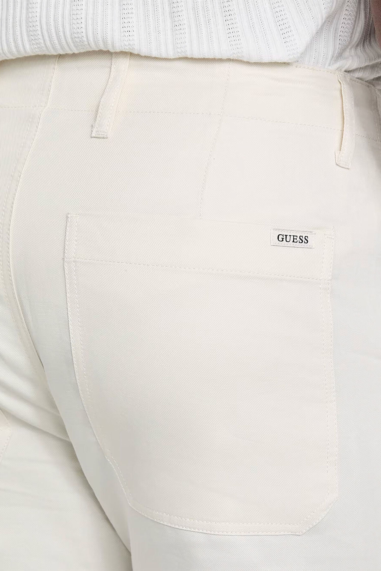 Мужские белые шорты Guess M5GD47.WFIC0;G1CV