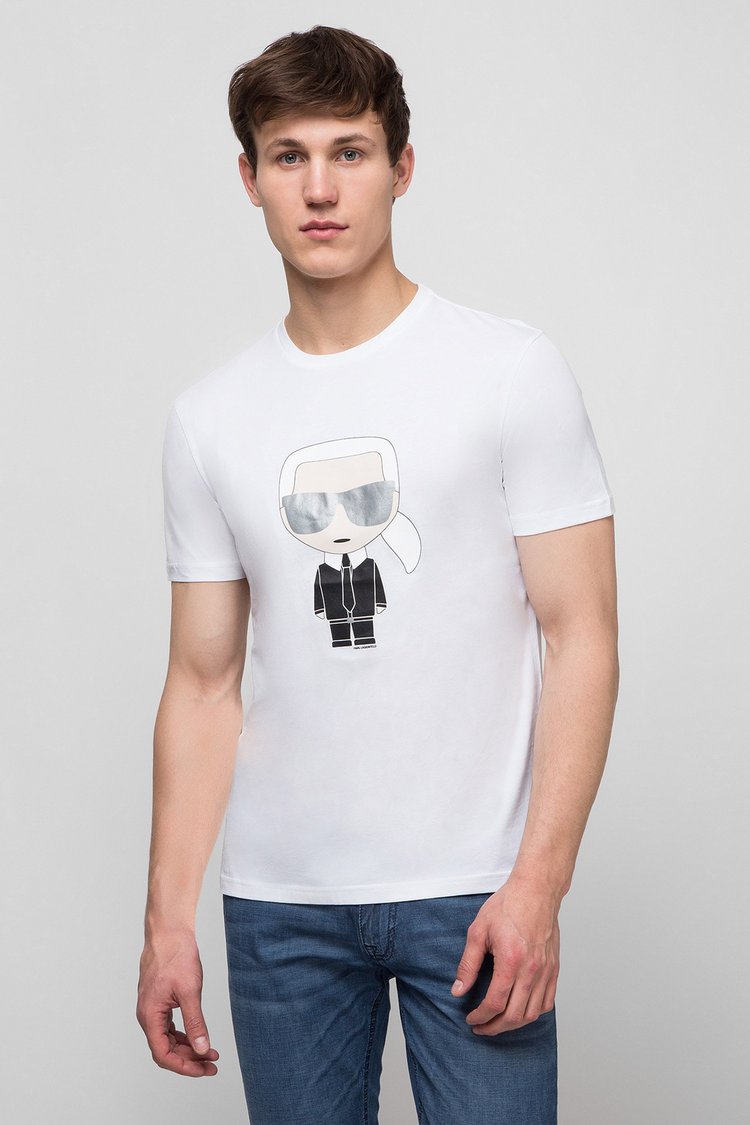 Мужская белая футболка Karl Lagerfeld 501251.755061;10
