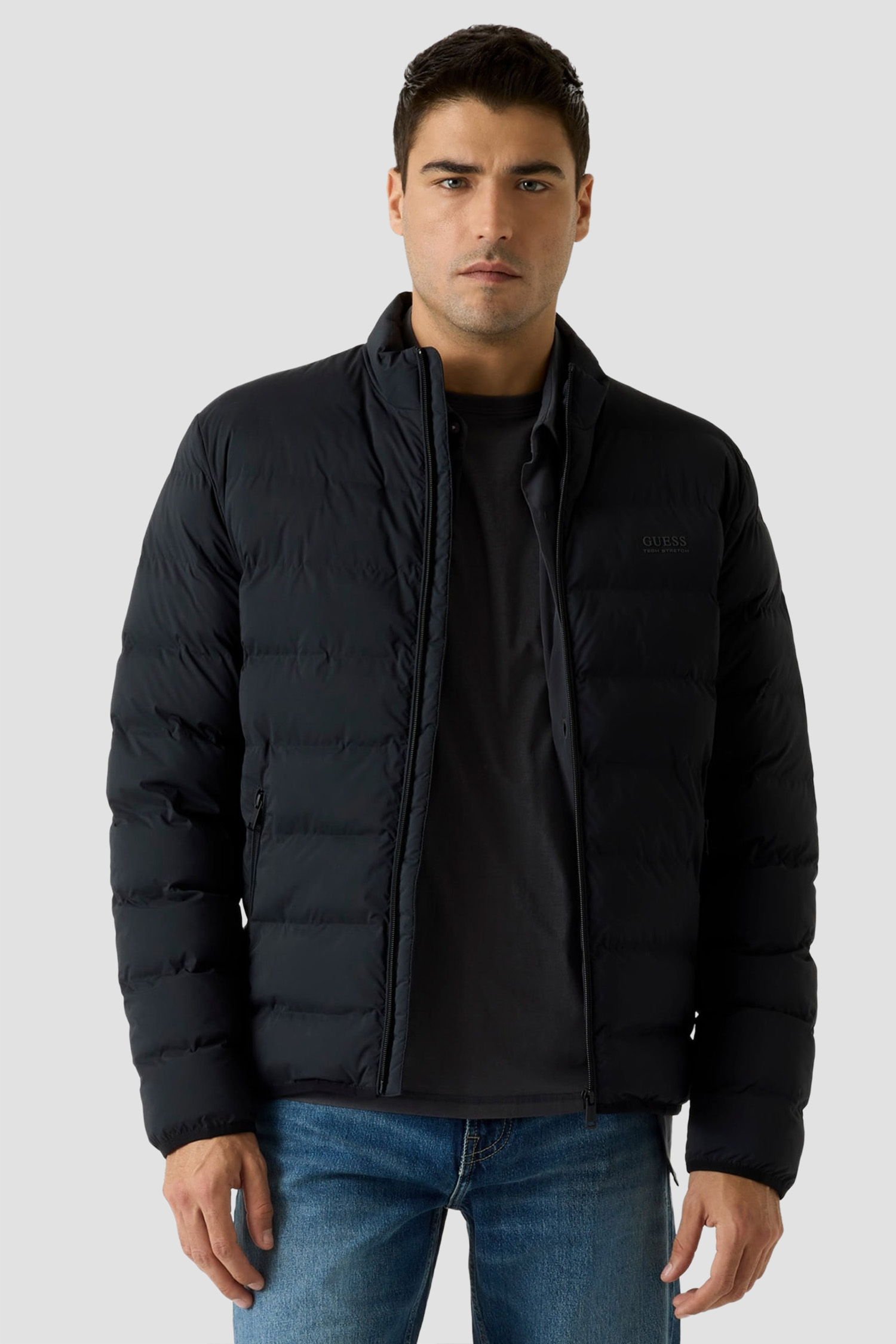 Мужская черная куртка Guess M6RL0I.WJ242;JBLK