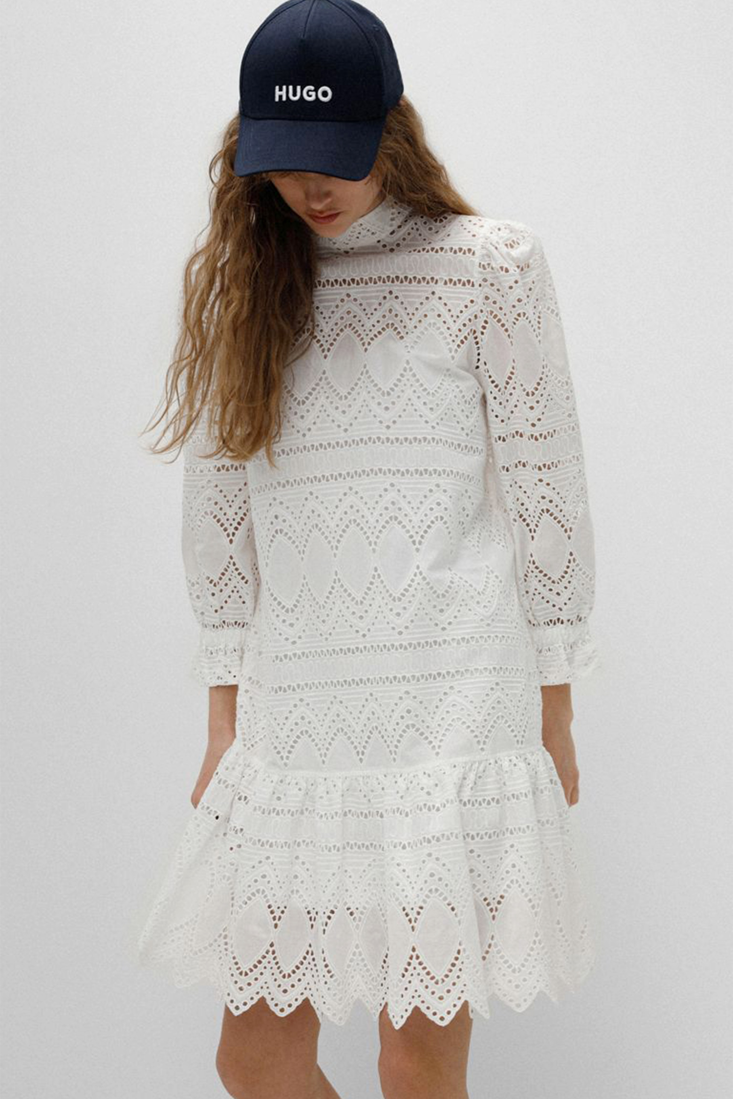 Жіноча біла сукня HUGO 50467578;102