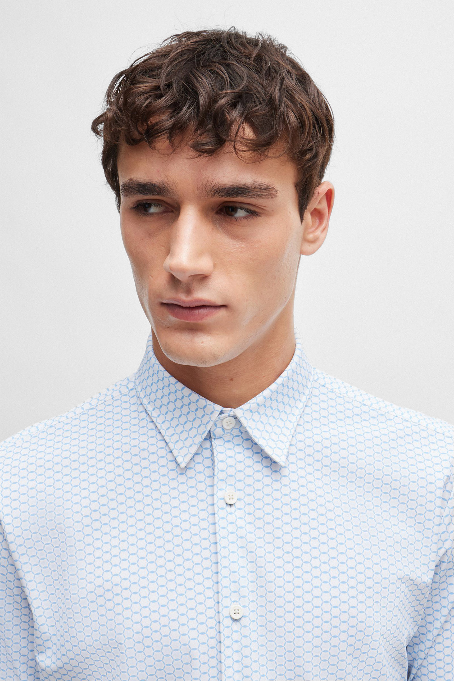 Чоловіча сорочка з візерунком BOSS 50513590;100