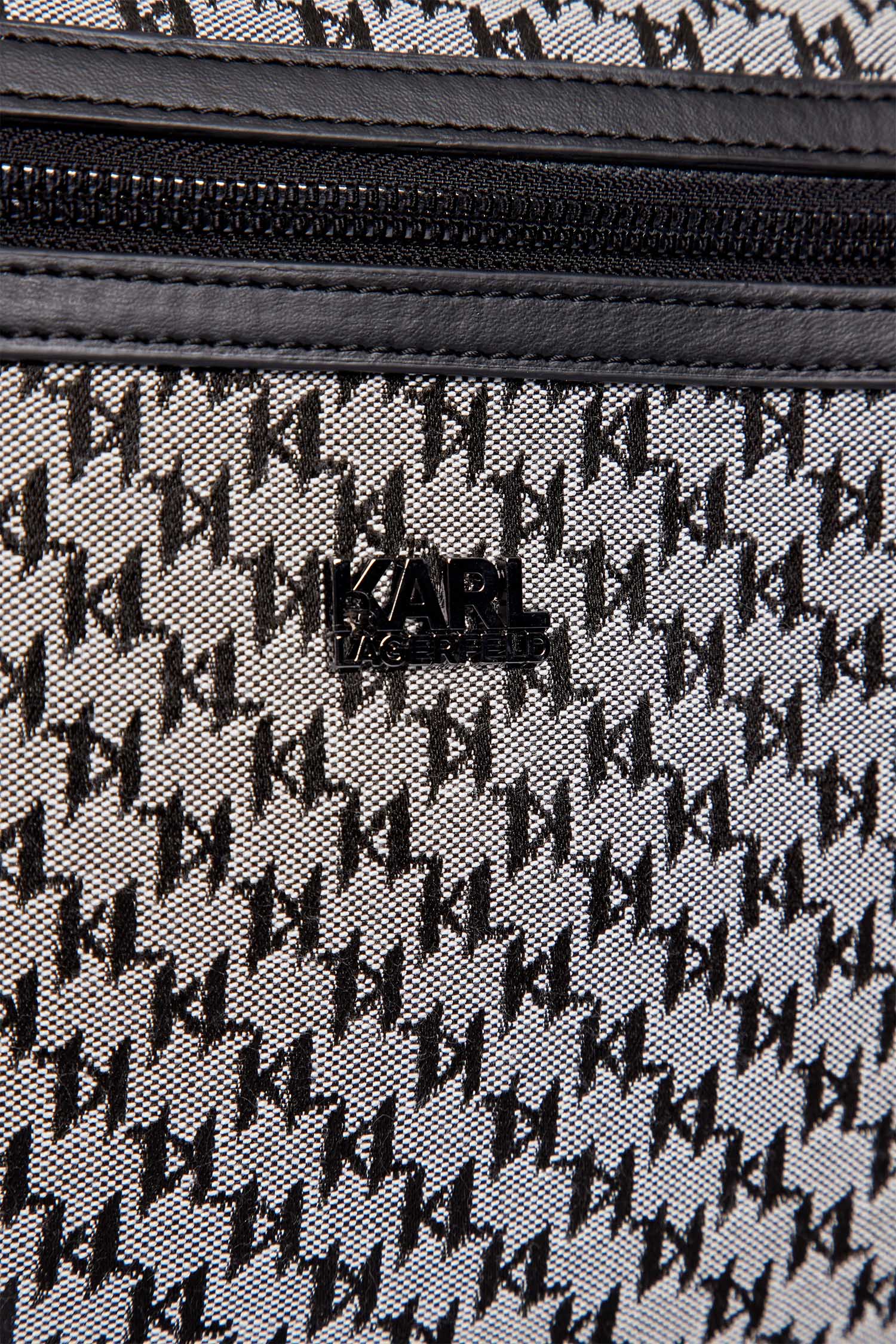 Чоловічий сірий рюкзак з візерунком Karl Lagerfeld 532115.805908;990