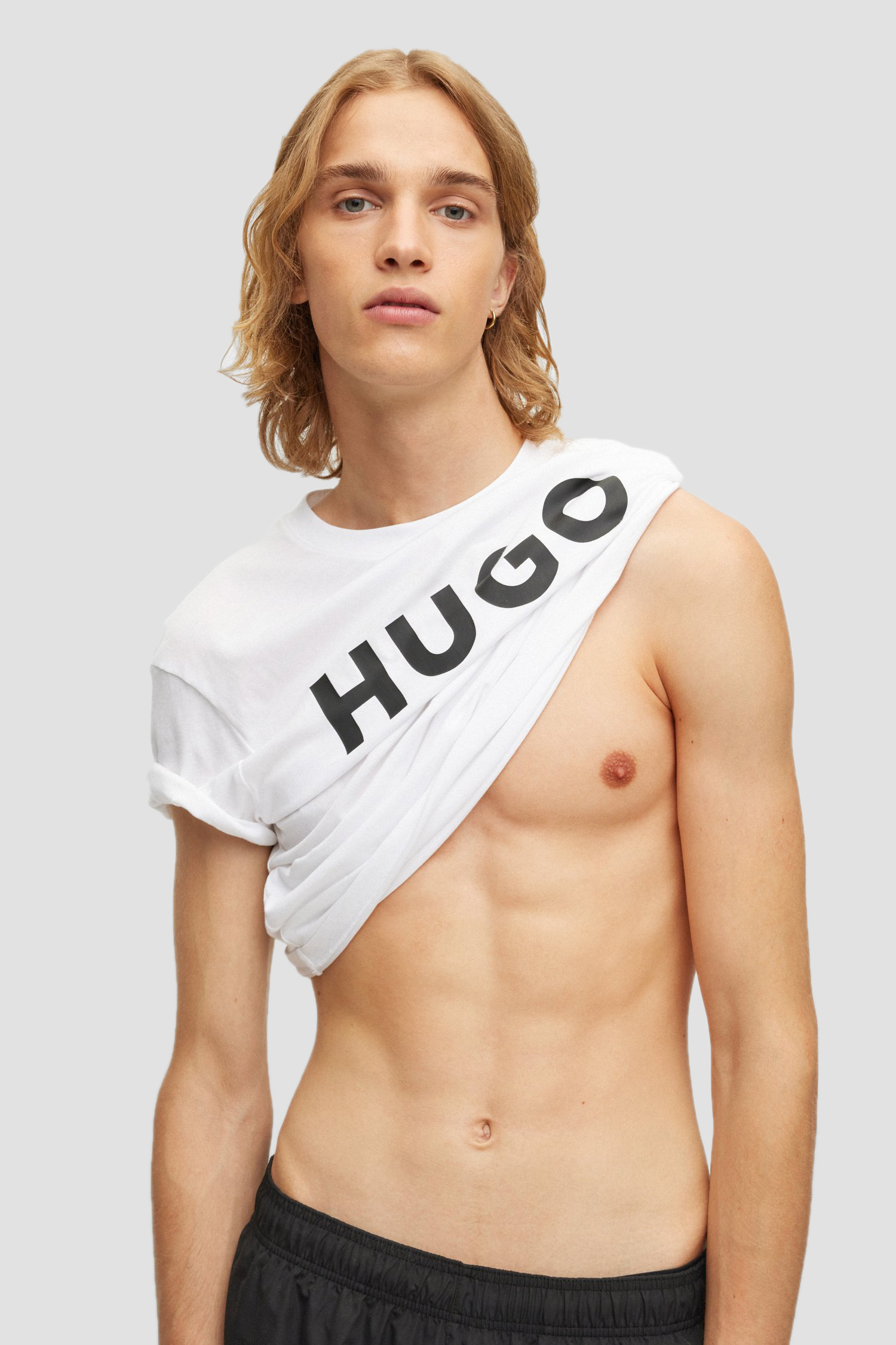 Чоловіча біла футболка HUGO 50467556;120