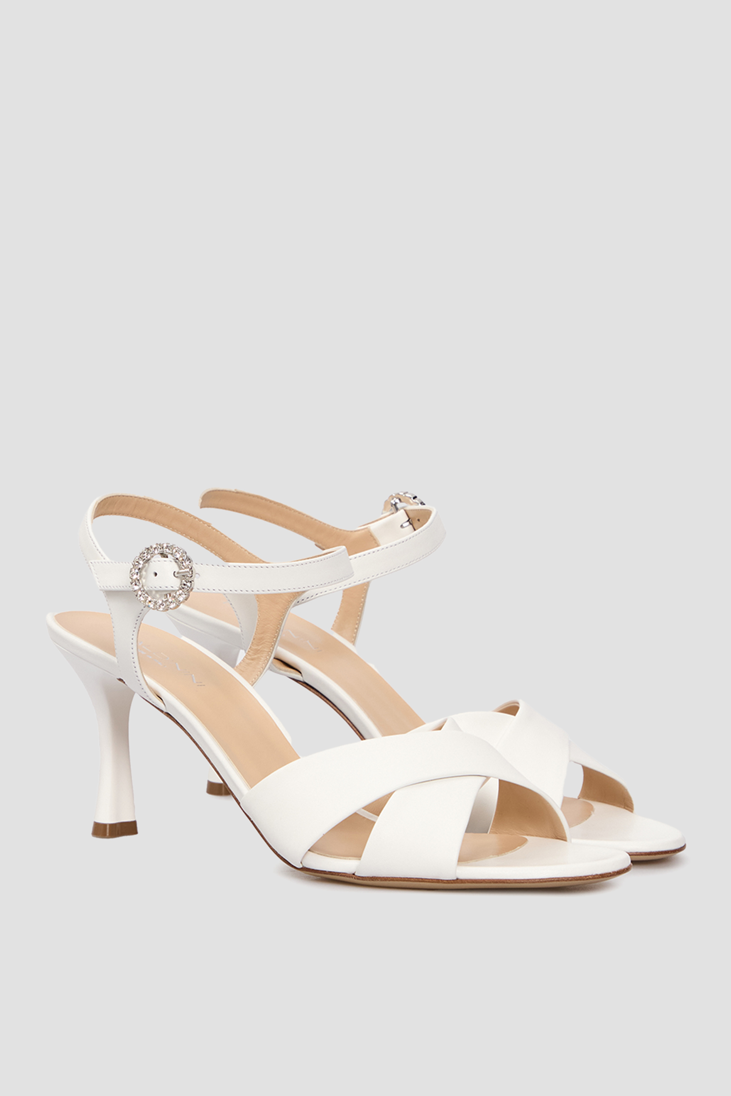 Жіночі білі шкіряні босоніжки BALDININI D5E183P7VITE;9001