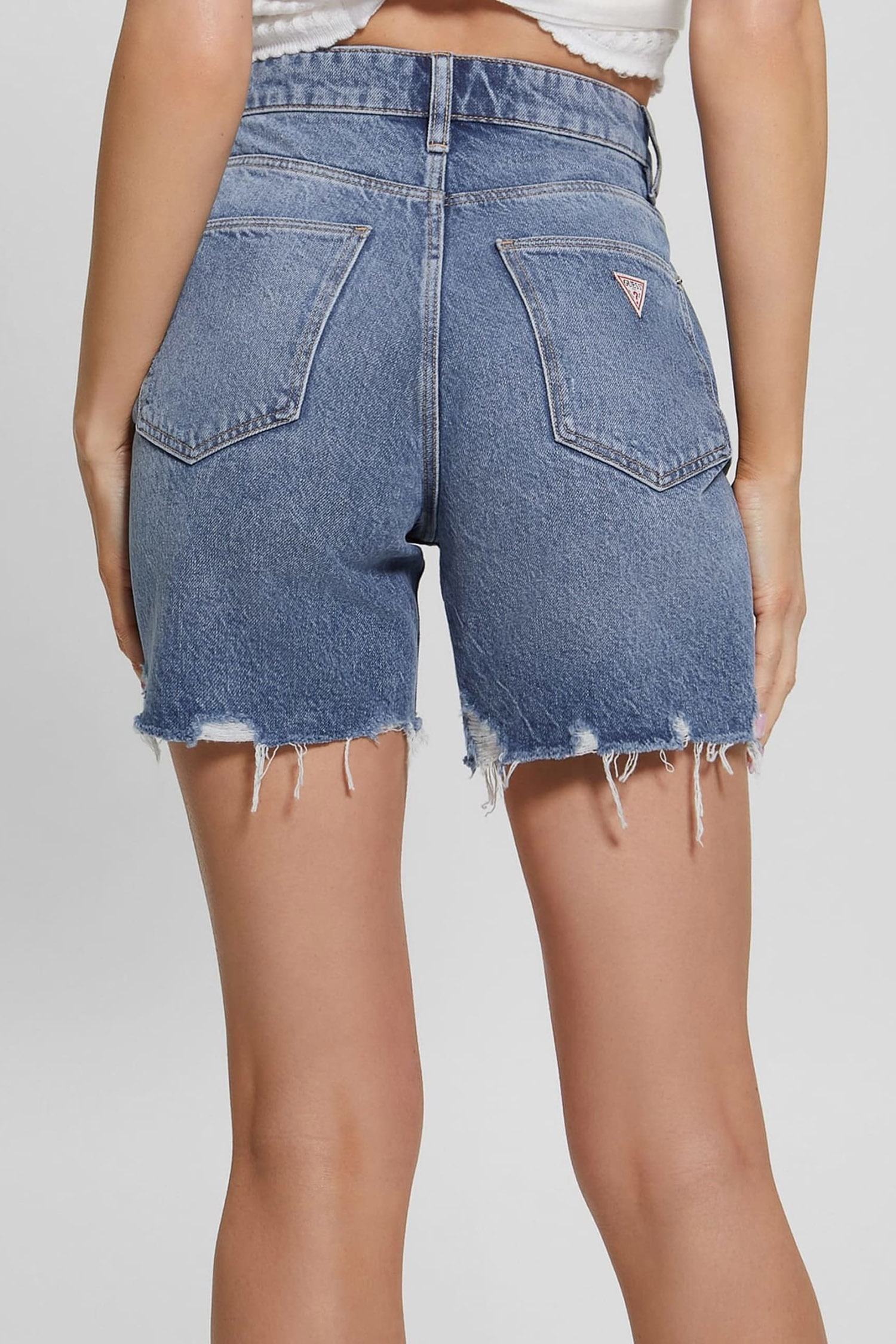 Женские синие джинсовые шорты Guess W3GD47.D4ZR1;RPOS