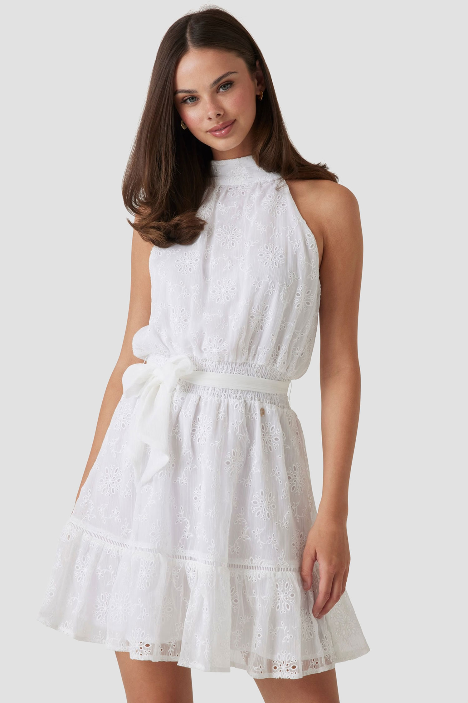 Женское белое платье Guess W5GK15.W0WA2;G011