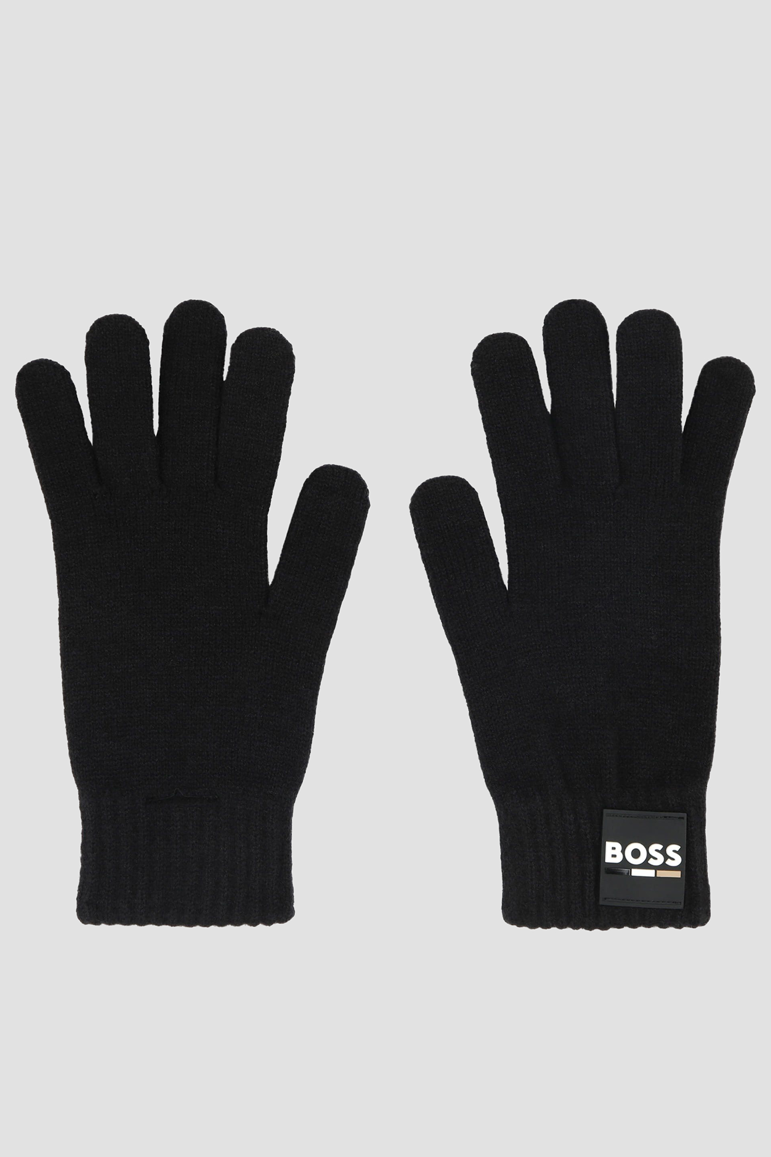 Детские черные перчатки BOSS kids J51576;09B