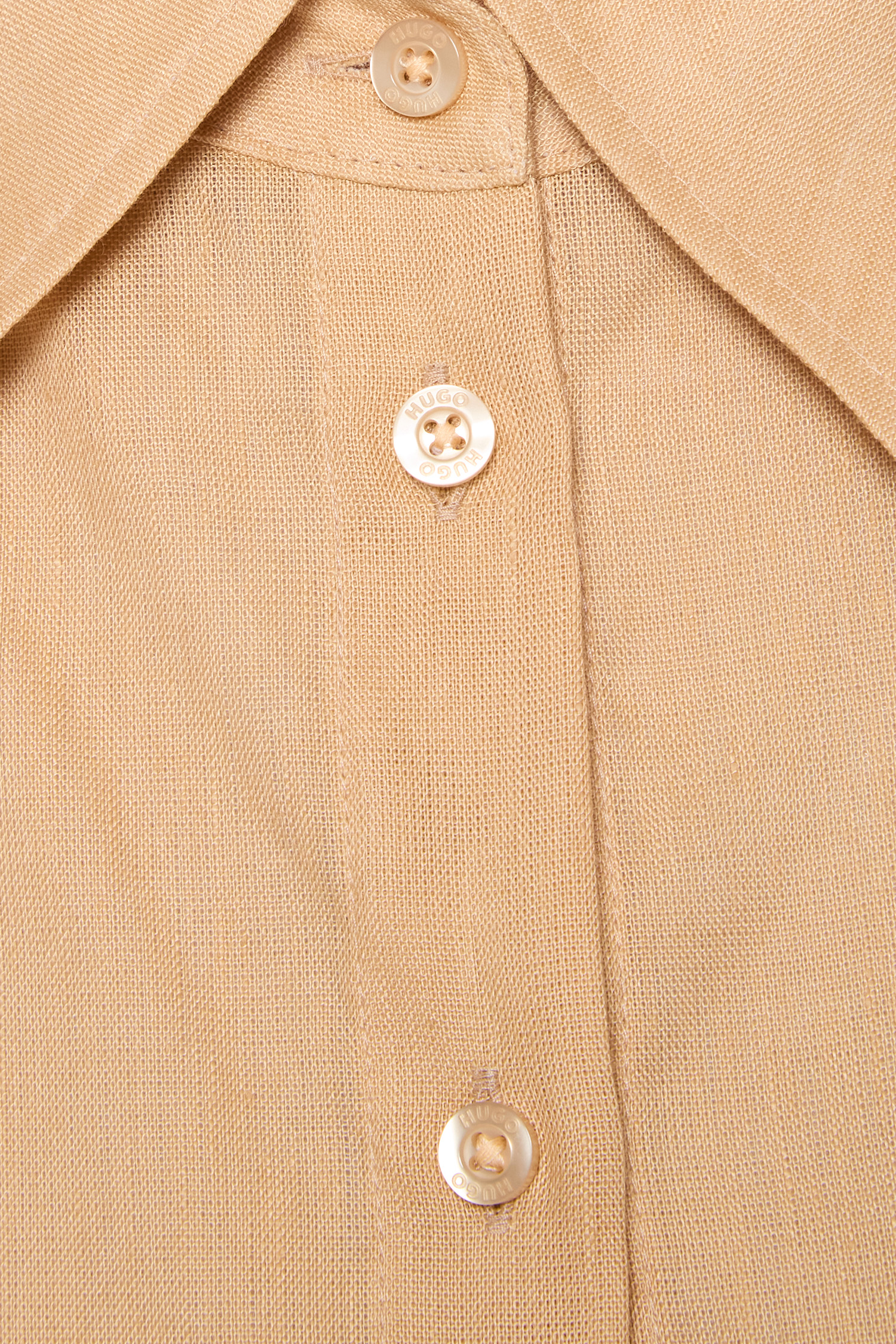 Женская персиковая льняная рубашка HUGO 50539750;296