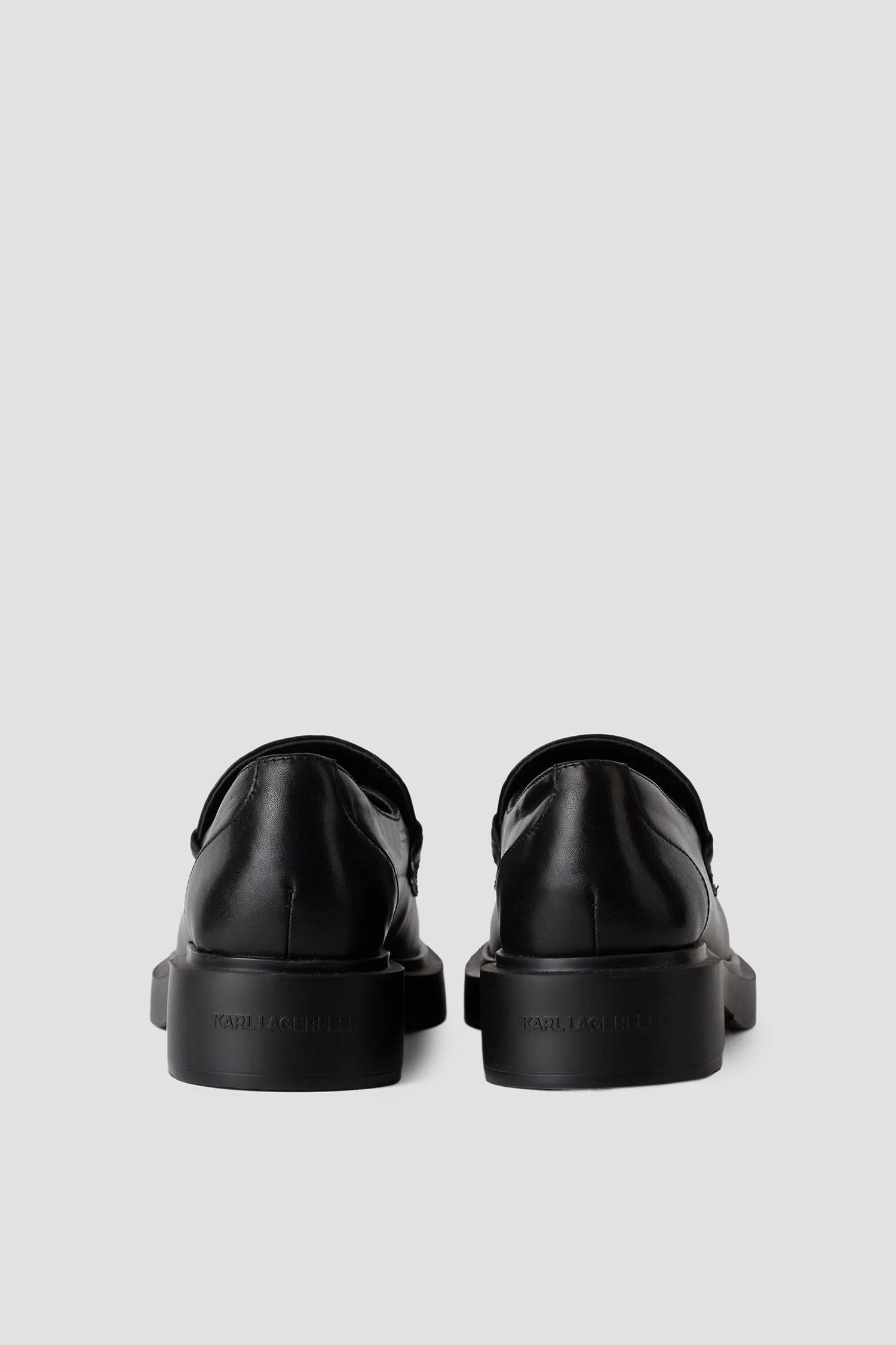 Жіночі чорні шкіряні лофери Karl Lagerfeld KL41213;000