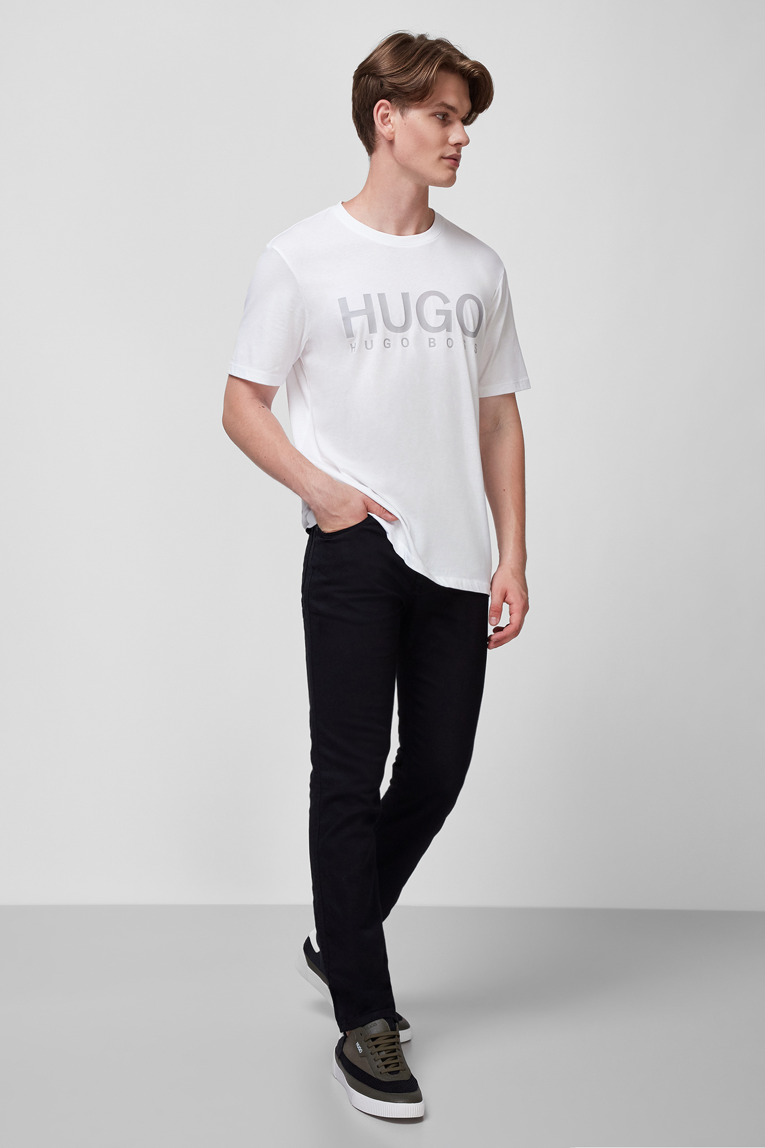 Белая футболка для парней HUGO 50454191;100