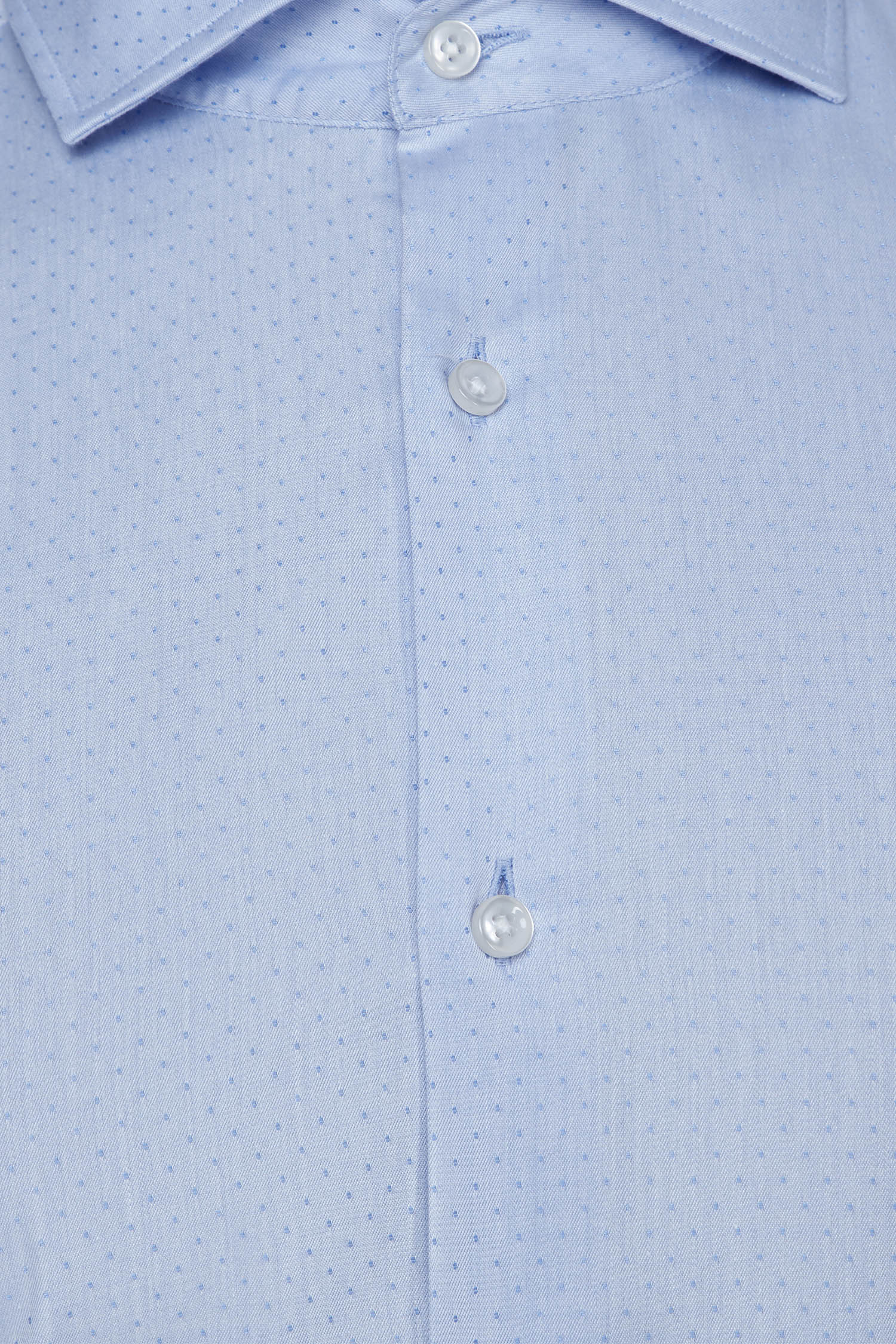 Мужская голубая рубашка в горошек BOSS 50502805;452