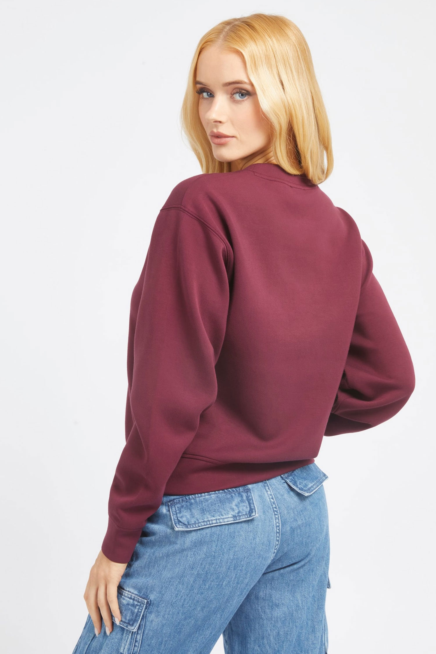 Жіночий бордовий світшот Guess W3BQ17.KBYE2;A502