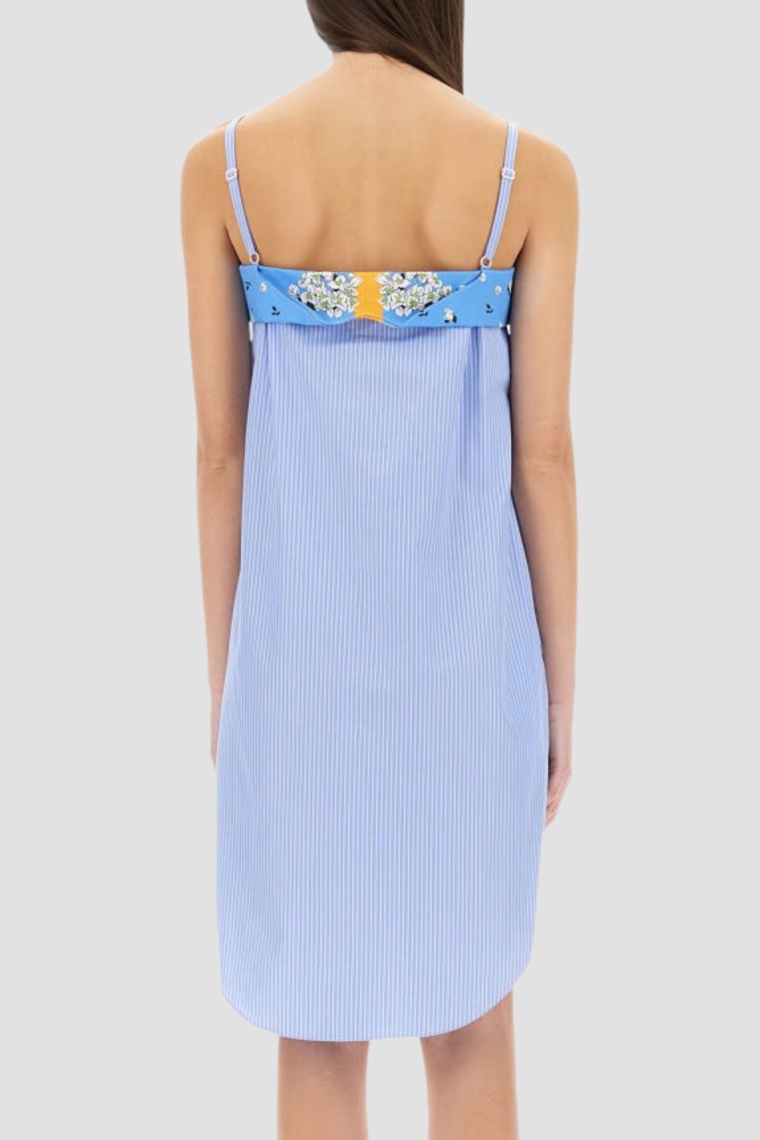 Женский голубой сарафан в полоску Moschino A0468.3725;1303