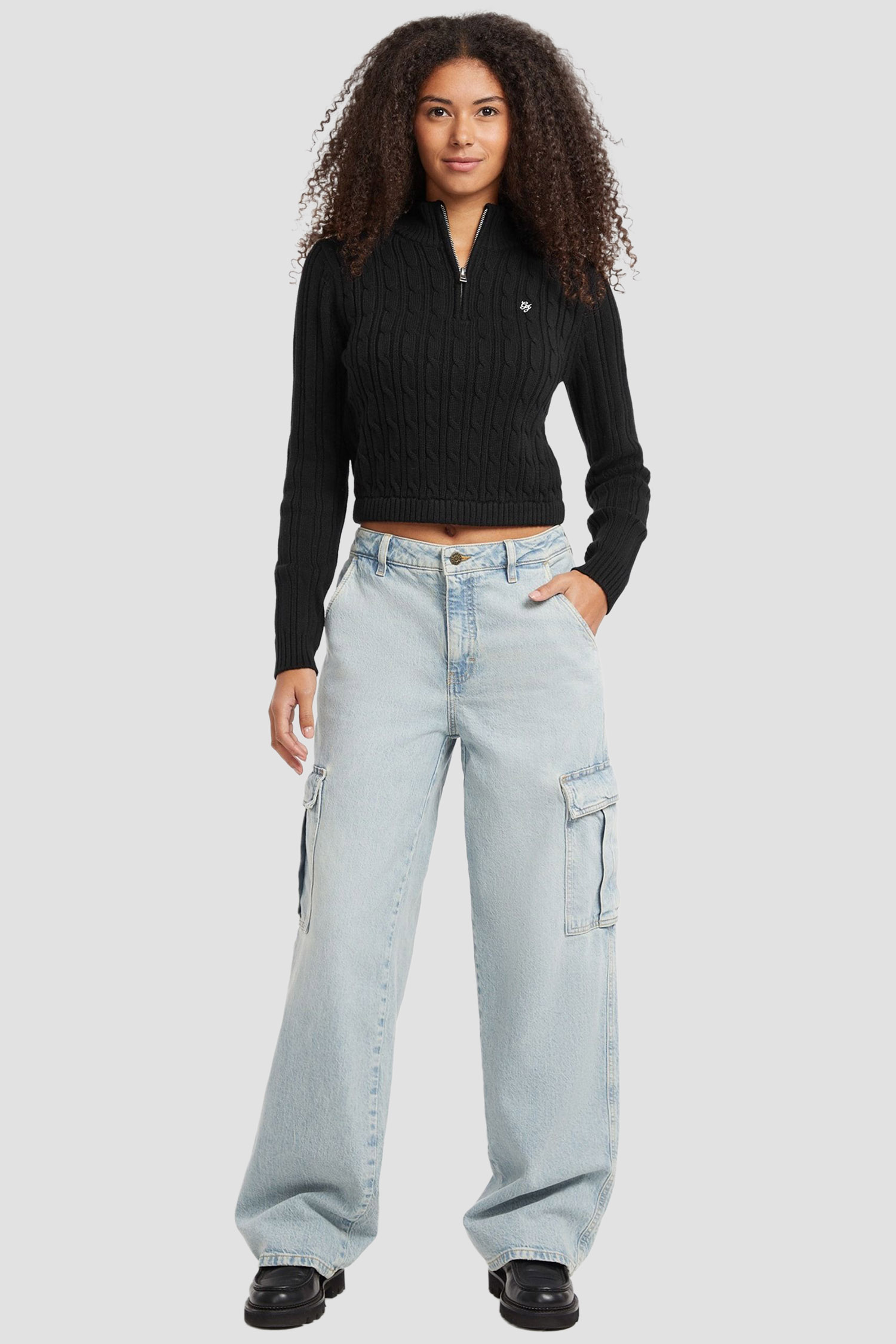 Жіноча чорна кофта Guess Jeans W5BR13.Z3HM1;JBLK