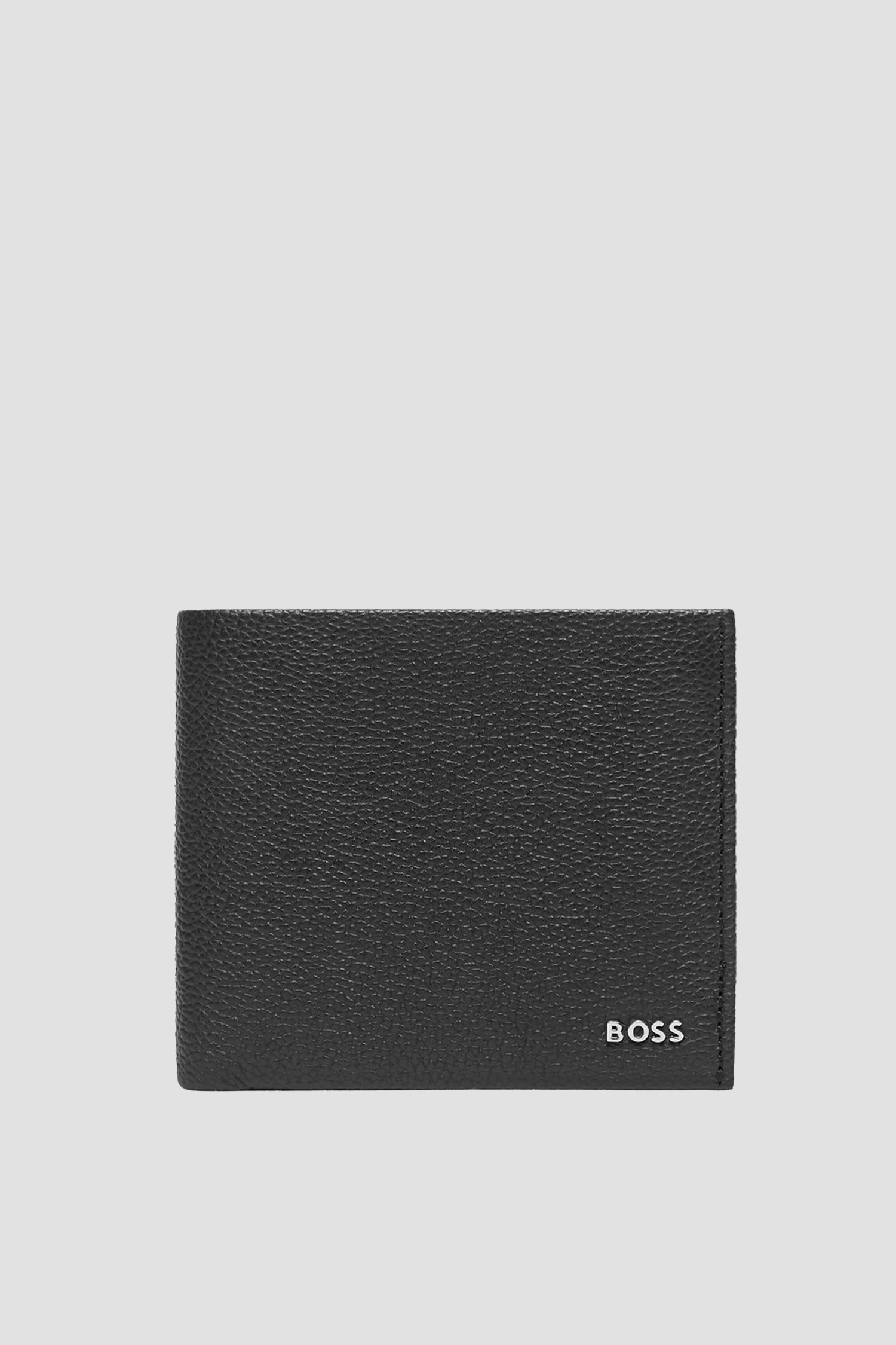 Чоловічий чорний шкіряний гаманець BOSS 50499271;001