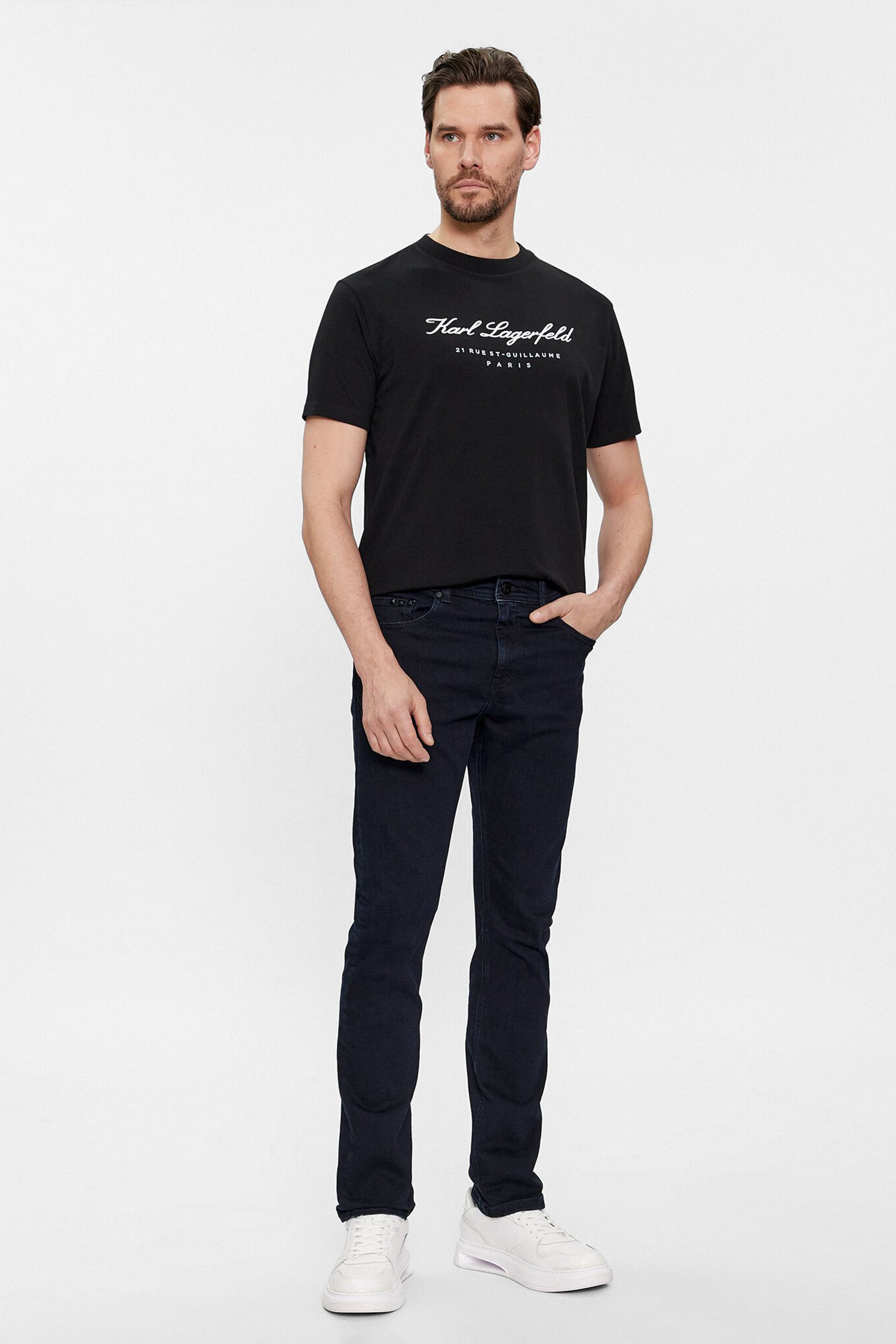 Мужская черная футболка Karl Lagerfeld 541221.755403;990