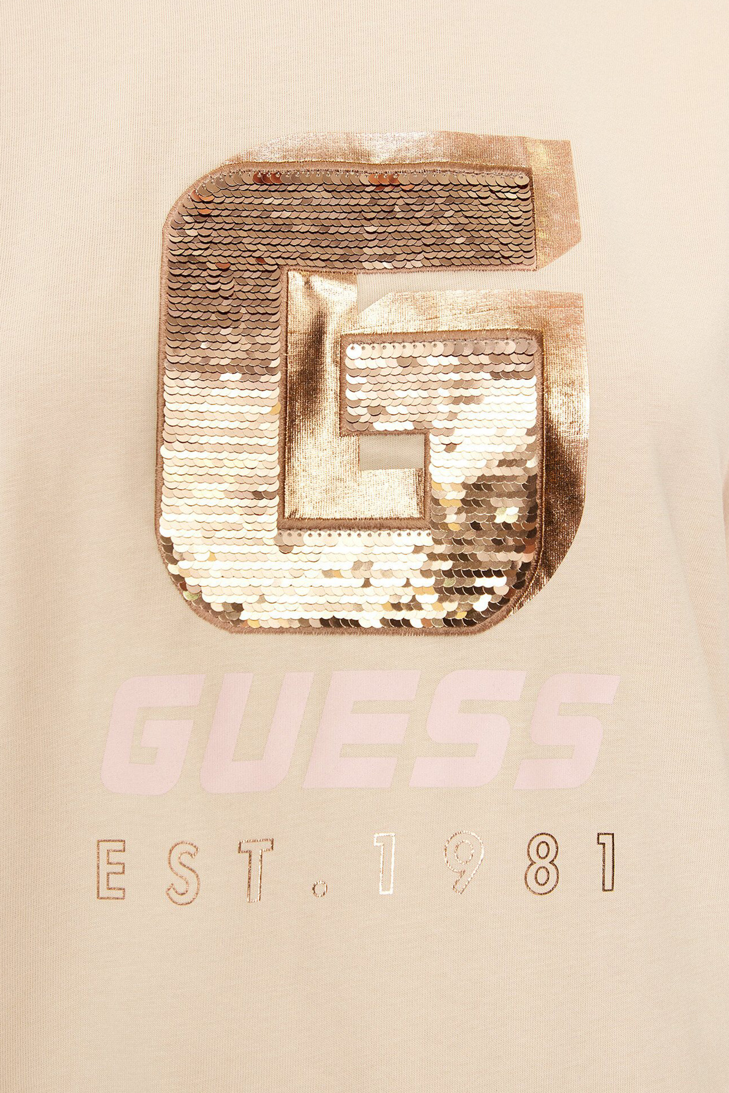Женская бежевая футболка Guess V4YI07.I3Z14;G1L9