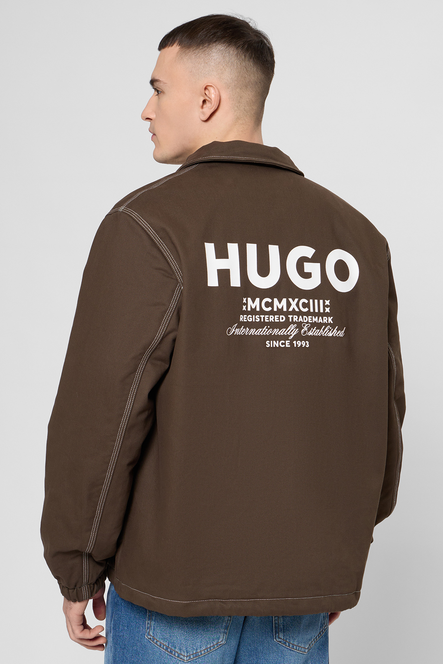 Чоловіча коричнева куртка HUGO BLUE 50552940;208