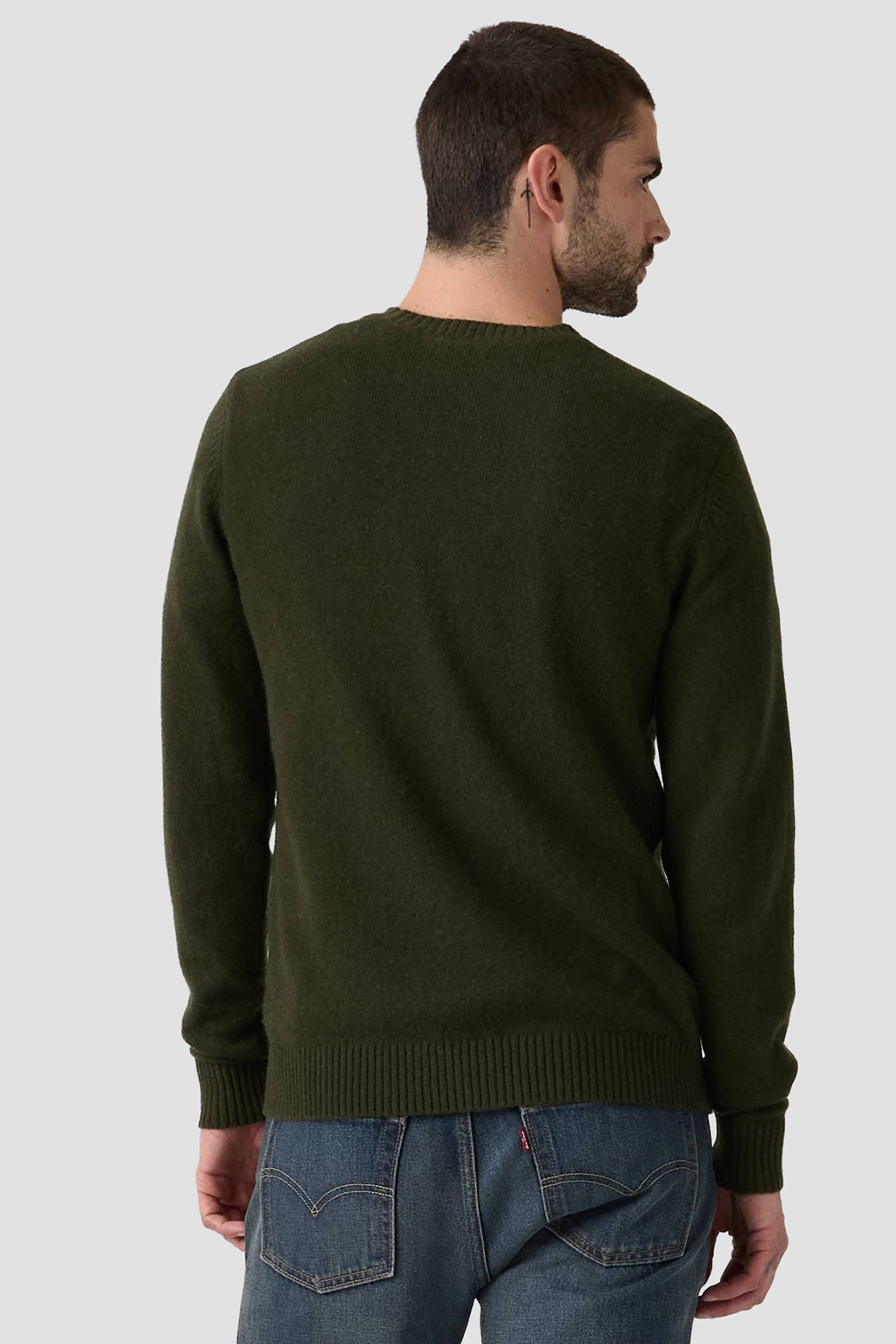 Мужской темно-зеленый шерстяной джемпер Levi’s® A4320;0031