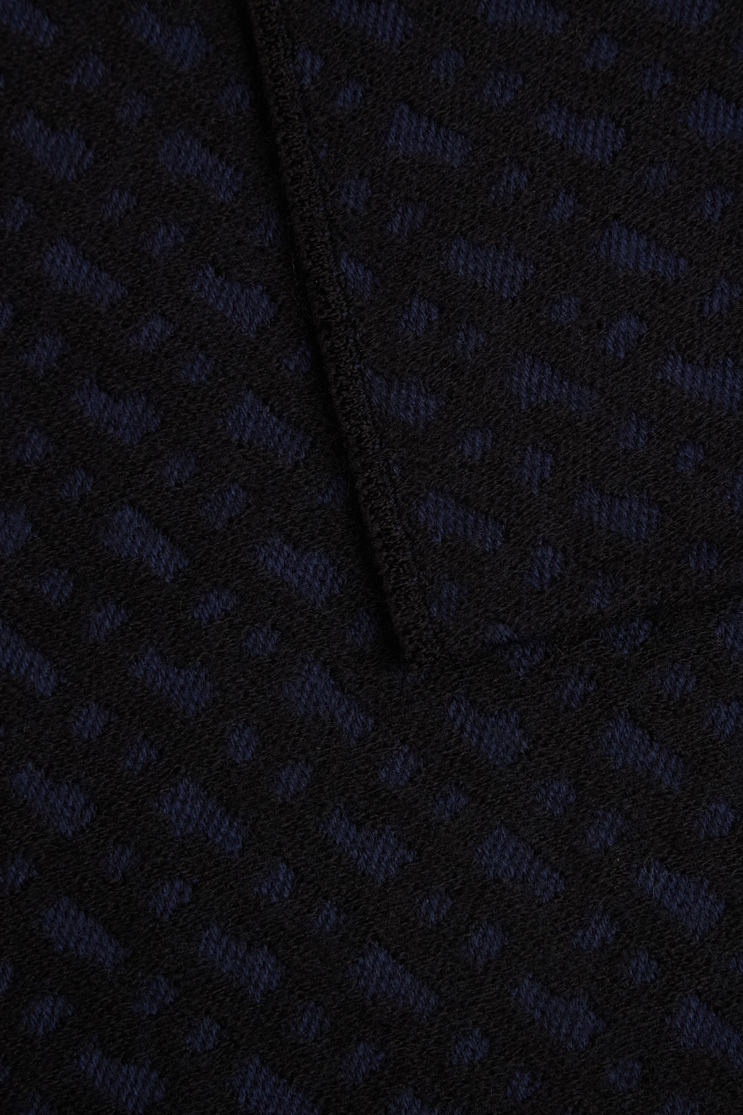 Мужской синий шерстяной шарф с узором BOSS 50549851;404