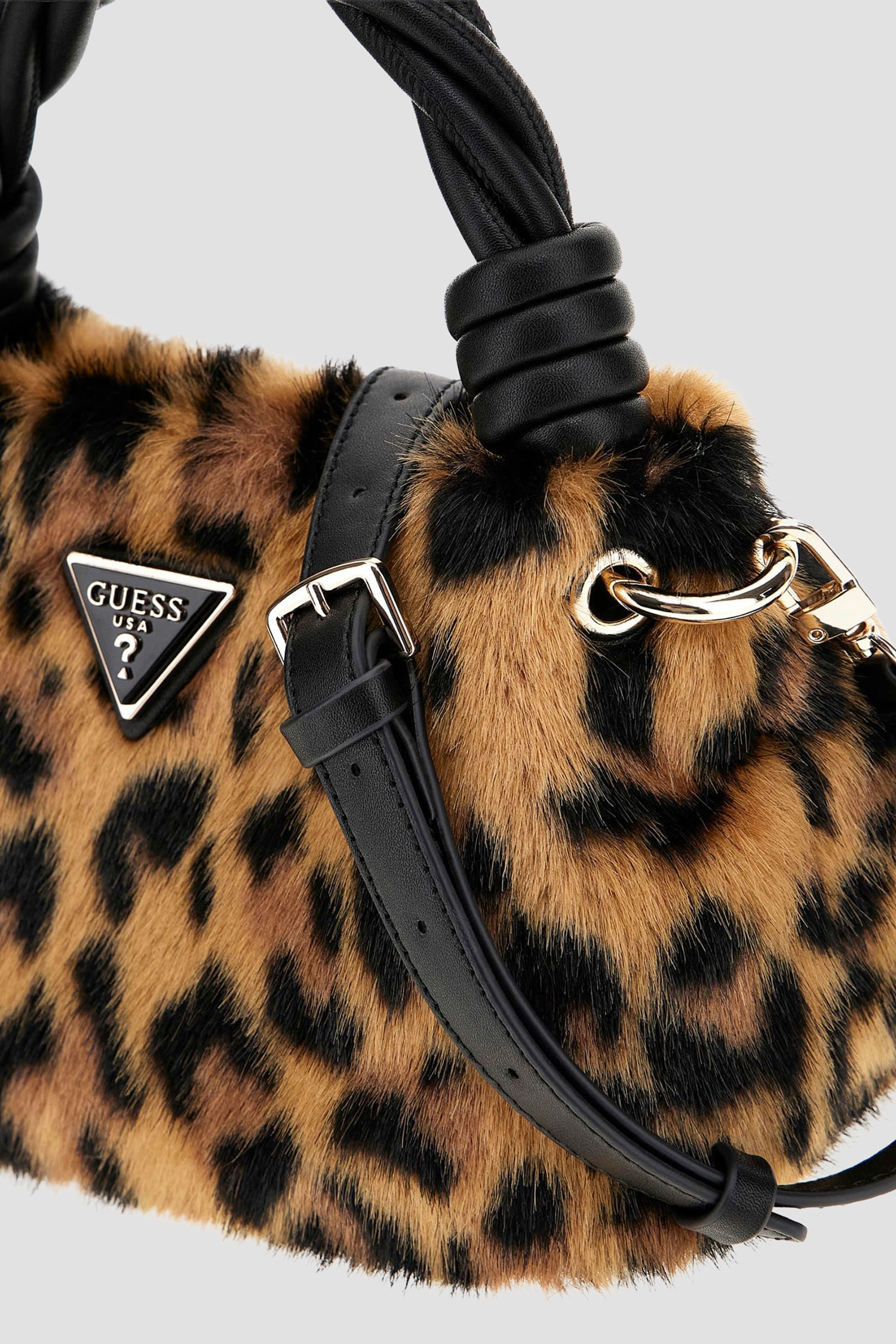 Жіноча коричнева сумка з візерунком Guess HWLO81.43110;LEO