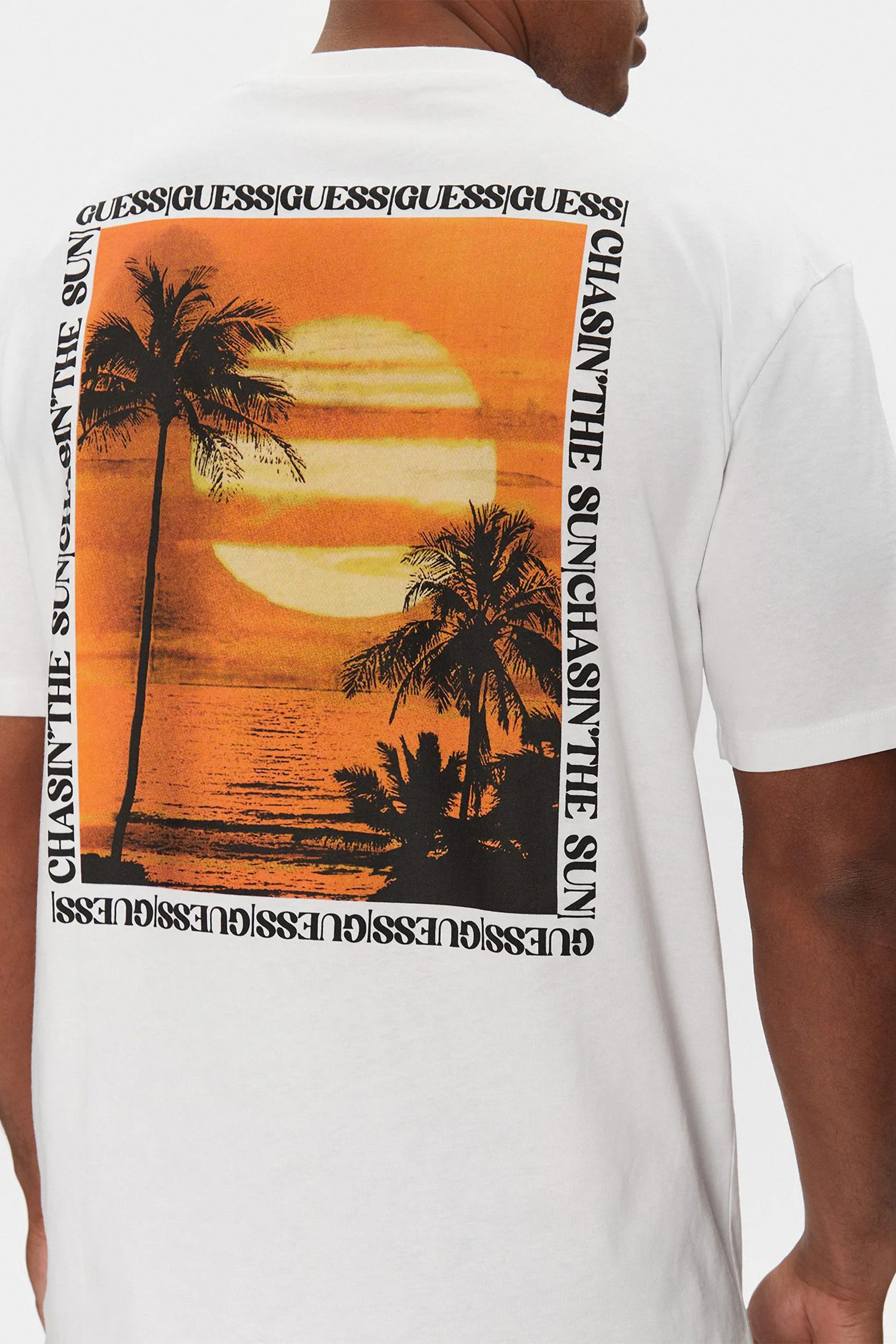 Мужская белая футболка Guess F5GI10.I3Z14;G011