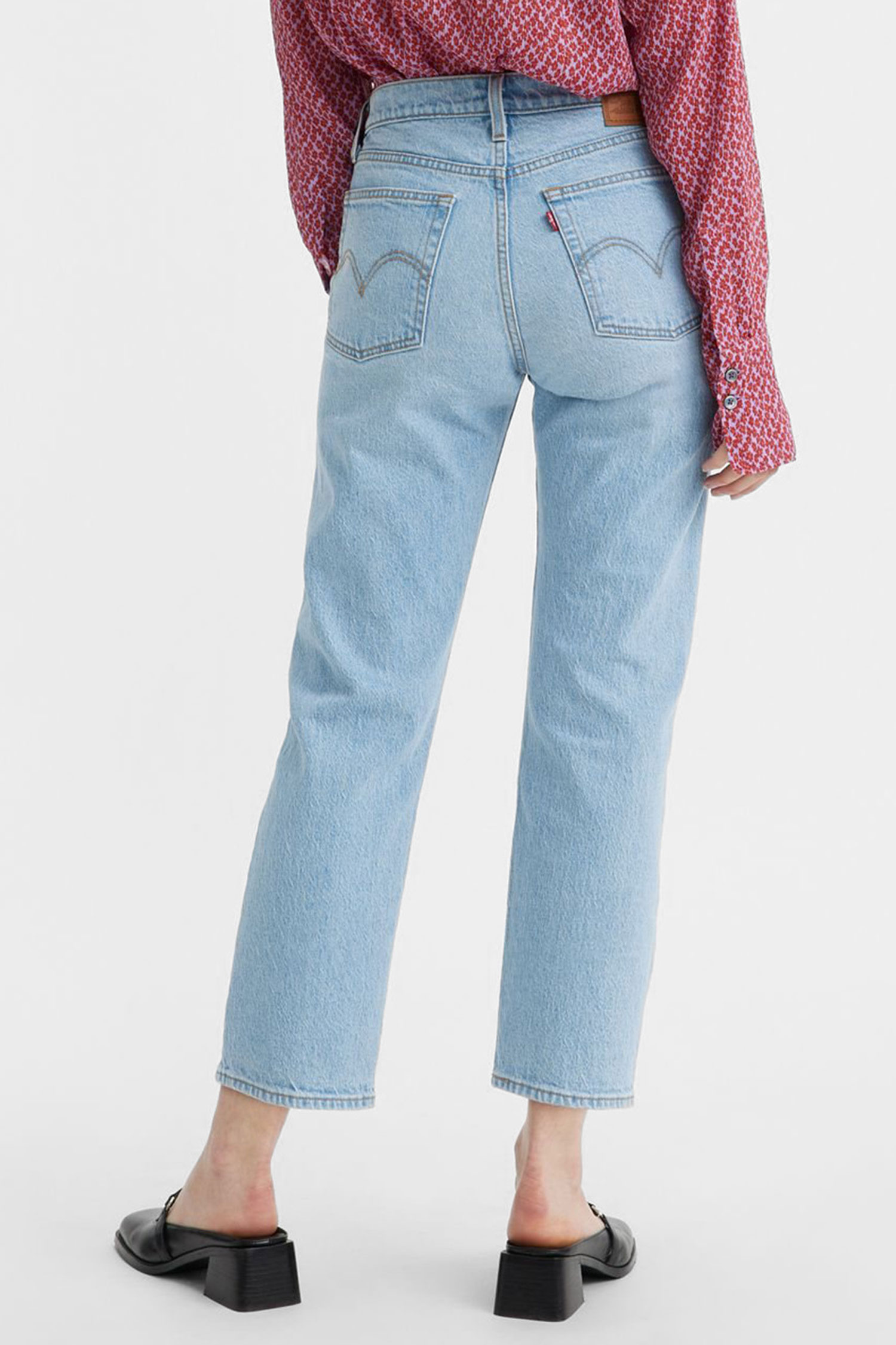 Женские голубые джинсы Wedgie Straight Levi’s® 34964;0196