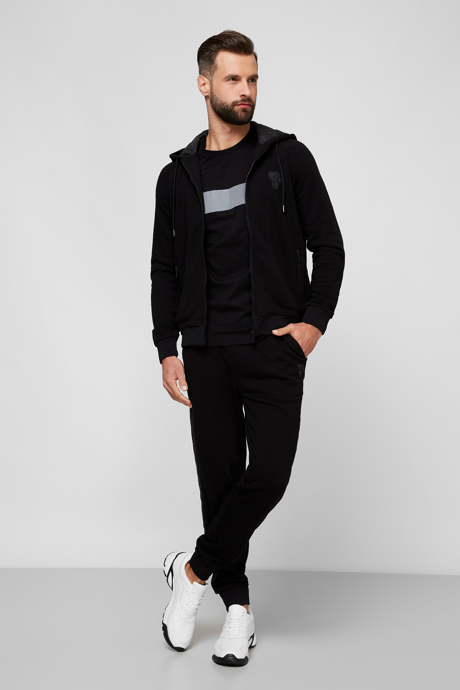 Мужские черные спортивные брюки Karl Lagerfeld 502910.705006;990