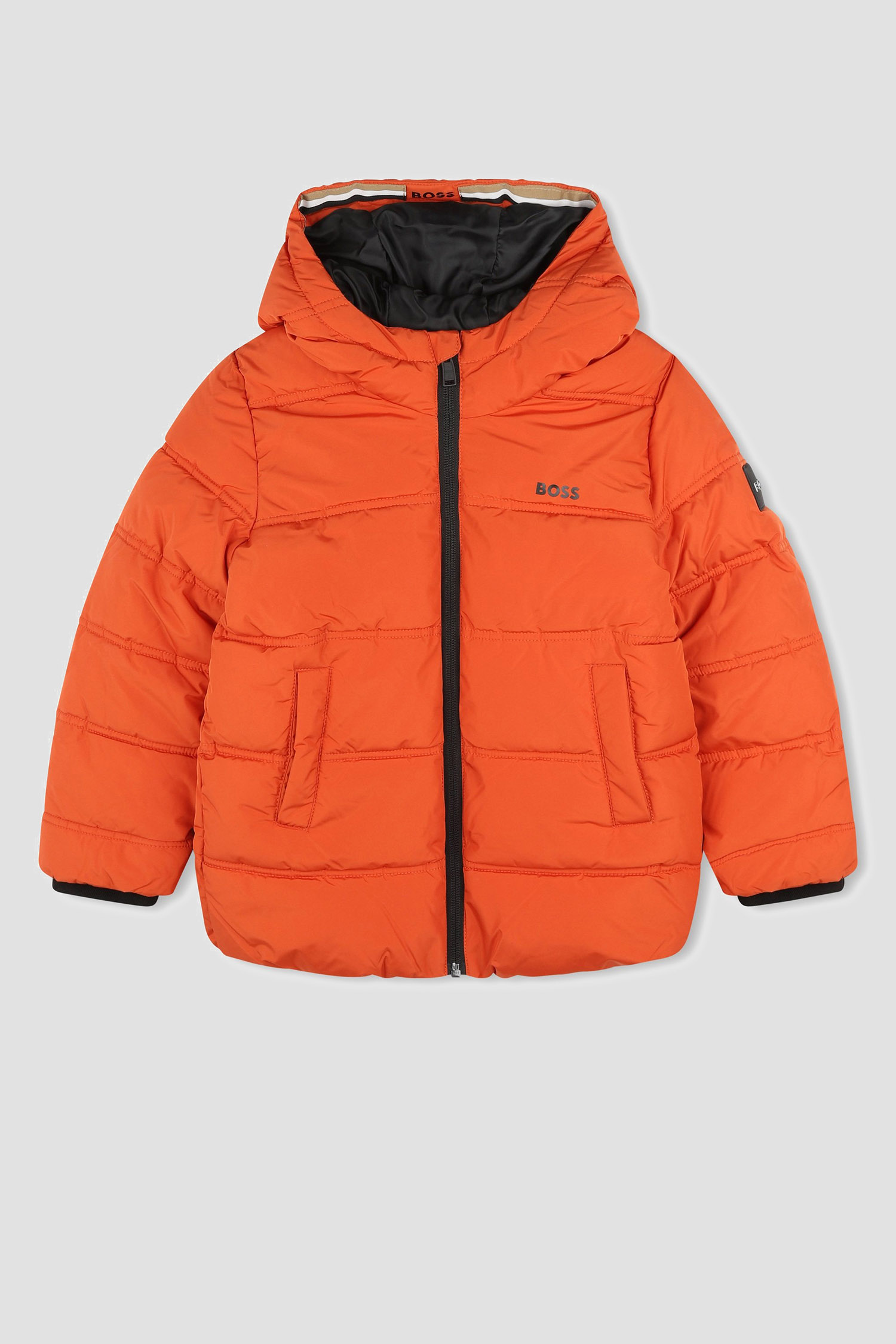 Дитяча помаранчева куртка BOSS kids J26518;388