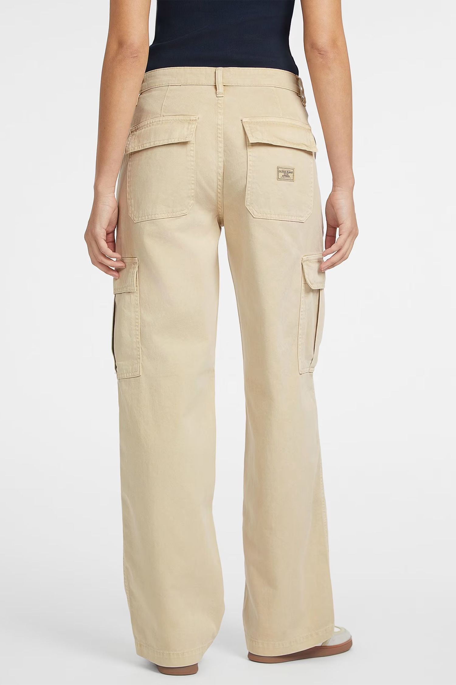 Женские бежевые карго Guess Jeans W4YB61.WGCV1;A117