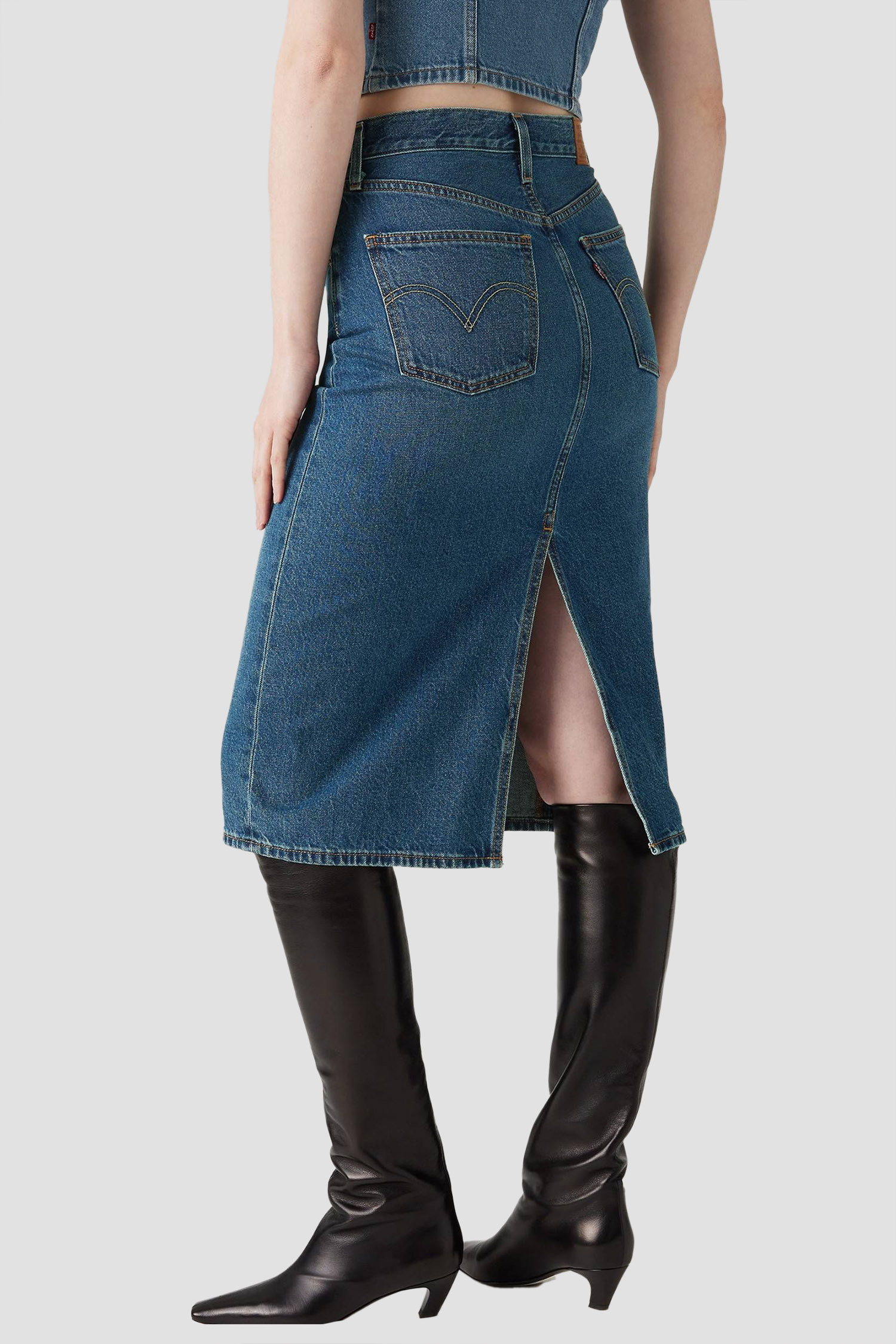 Жіноча синя джинсова спідниця Levi’s® 001VH;0006