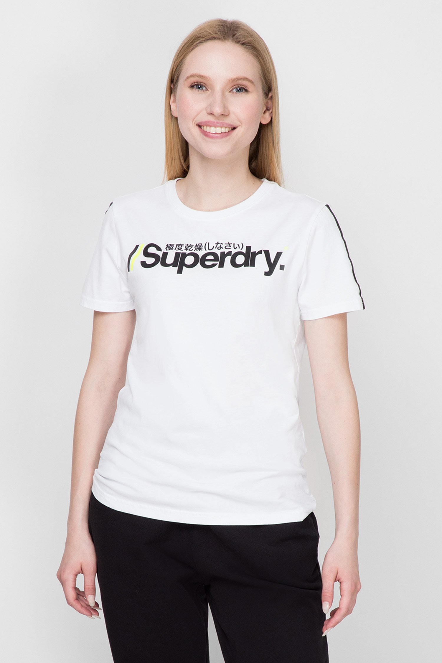 Жіноча біла футболка SuperDry W1010089A;01C