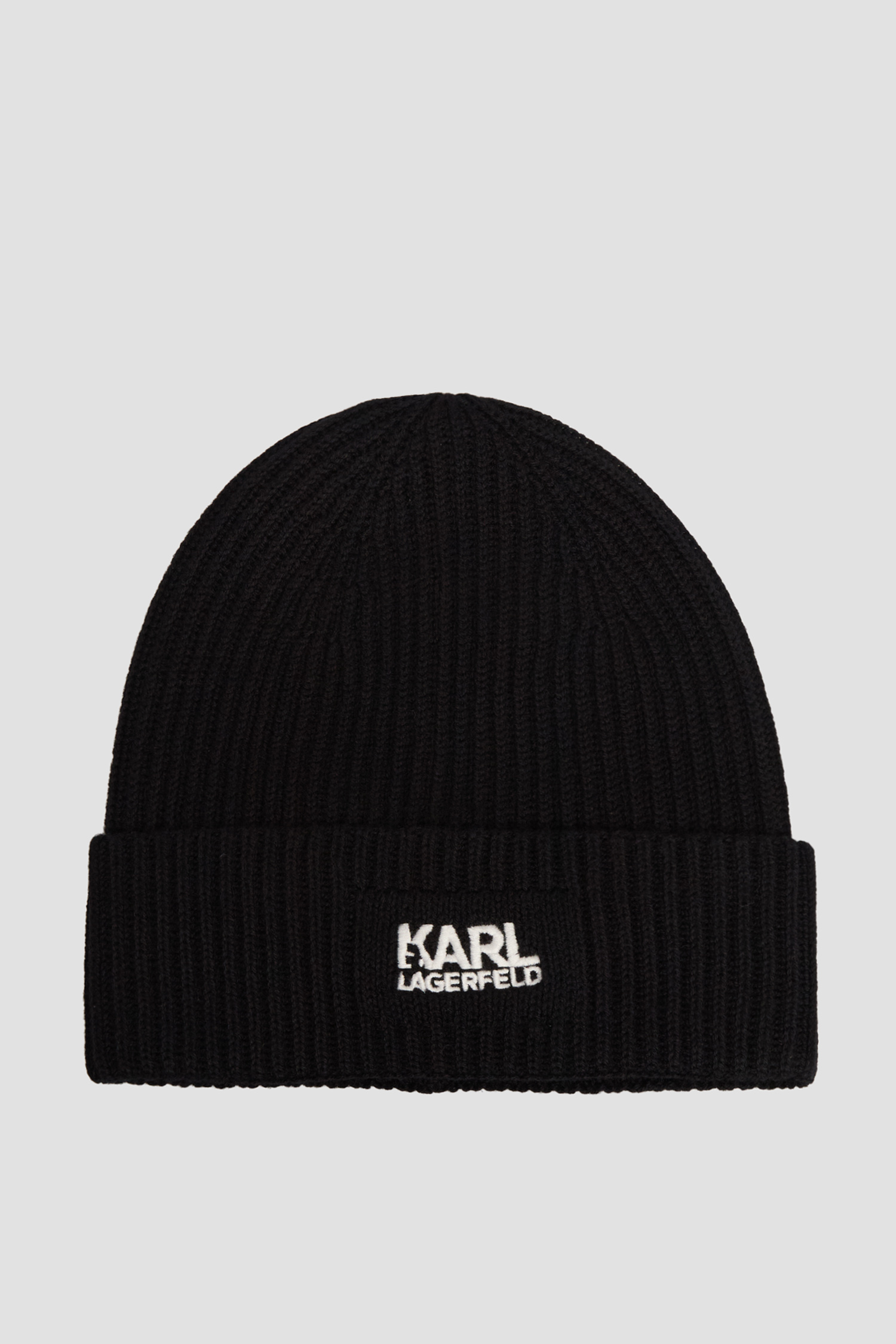 Чоловіча чорна вовняна шапка Karl Lagerfeld 554305.805601;990