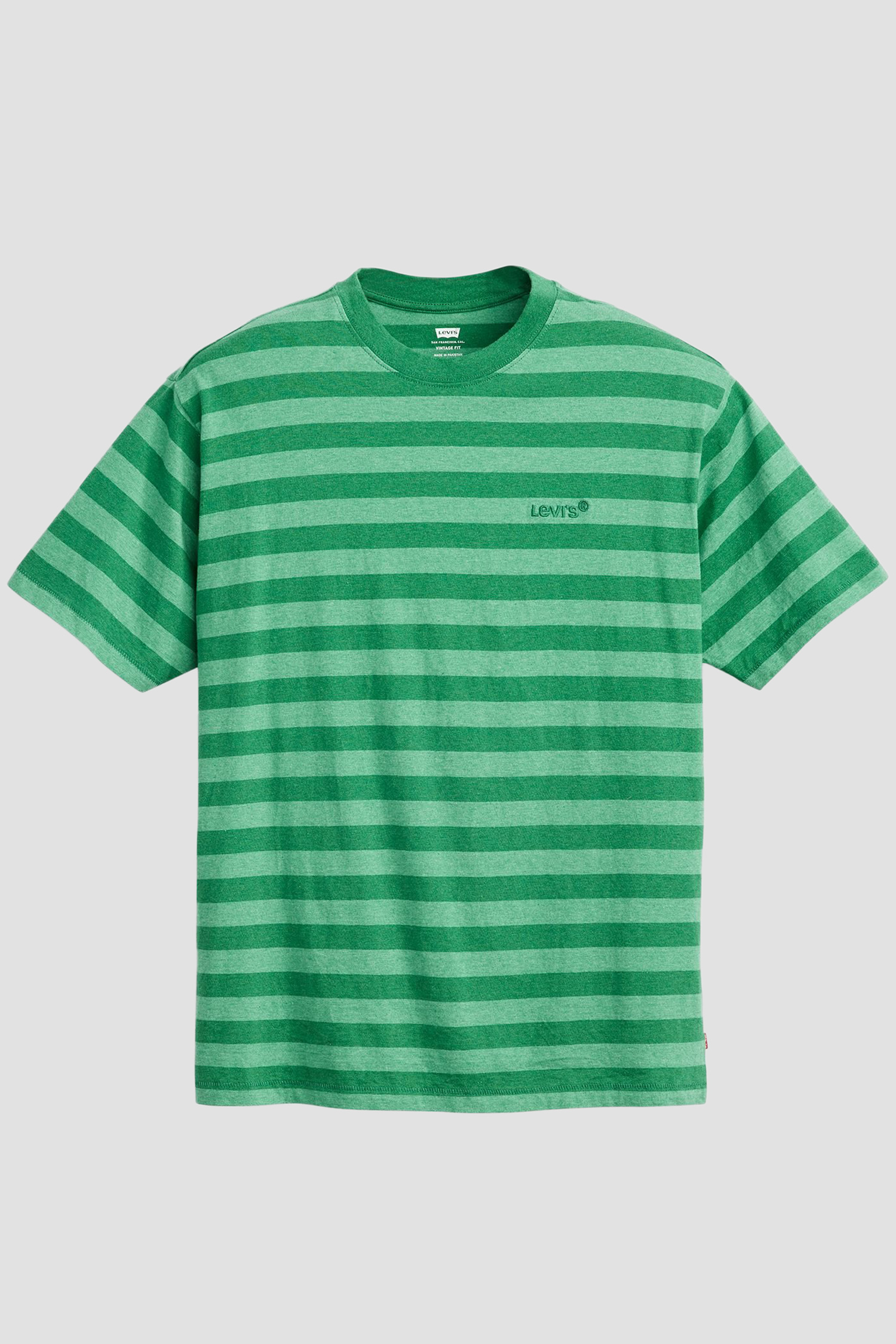 Мужская зеленая футболка в полоску Levi’s® A0637;0106