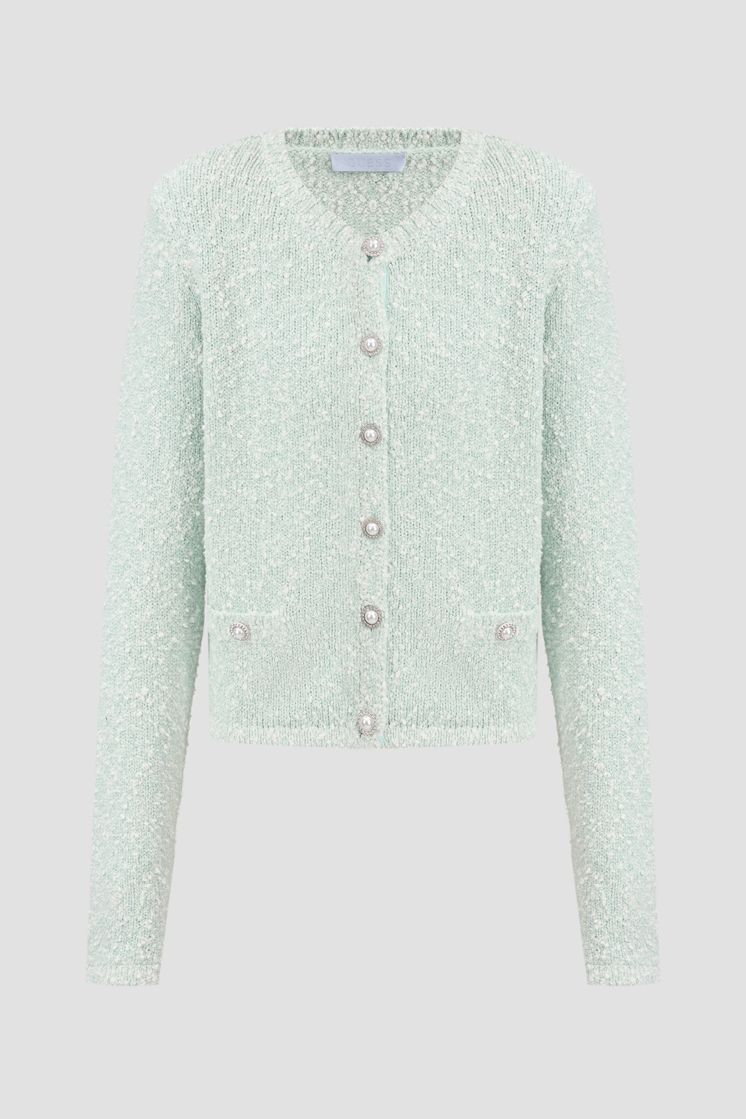 Женский мятный кардиган Guess W5RR20.Z3L21;FN7P