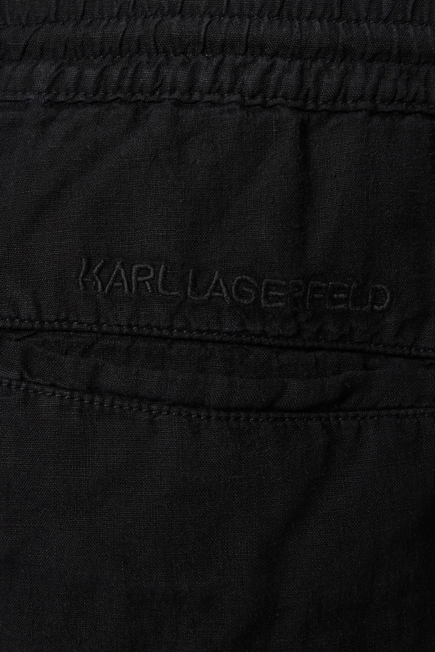 Чоловічі чорні лляні брюки Karl Lagerfeld 552815.265815;990