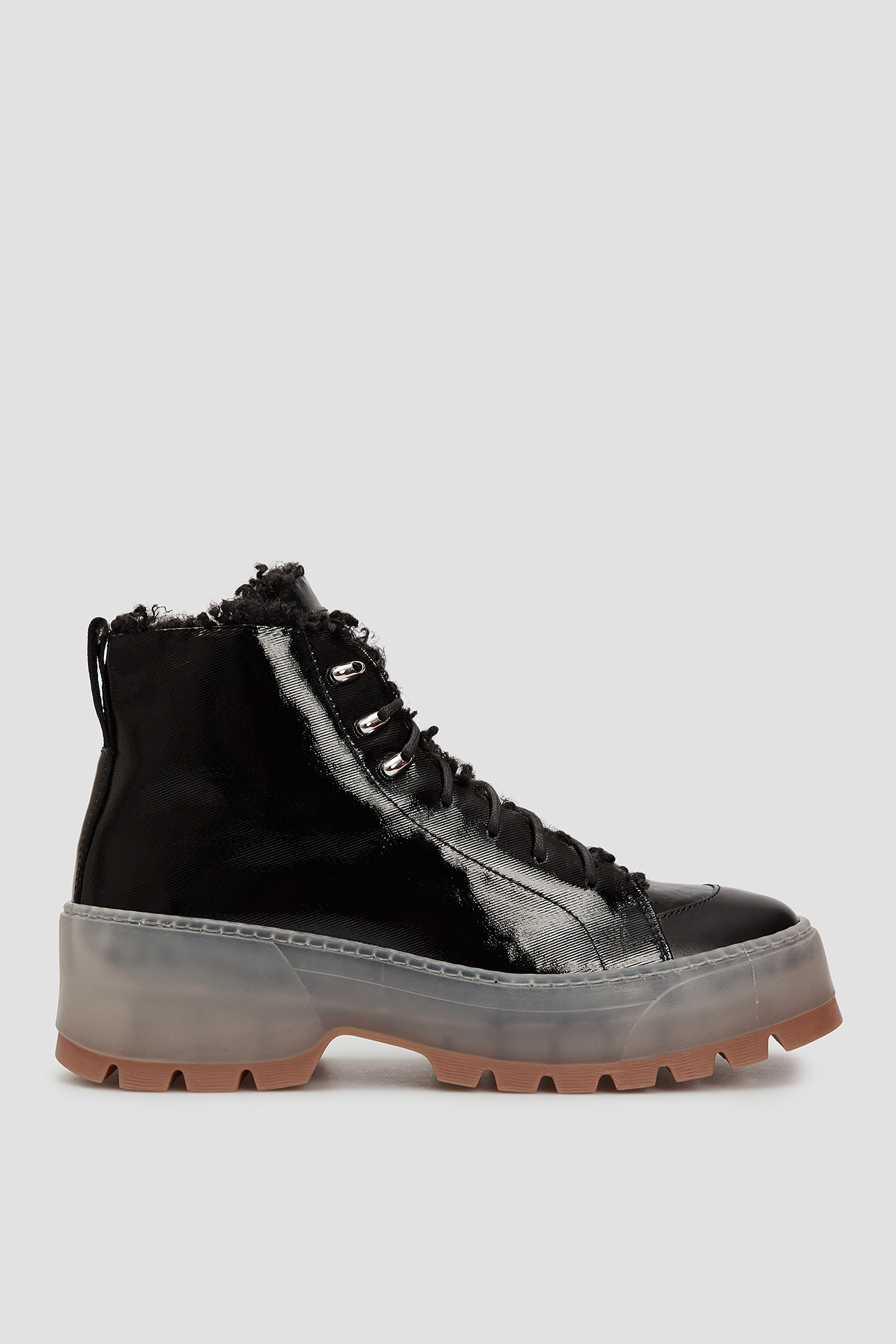 Женские черные кожаные ботинки HUGO 50461979;001