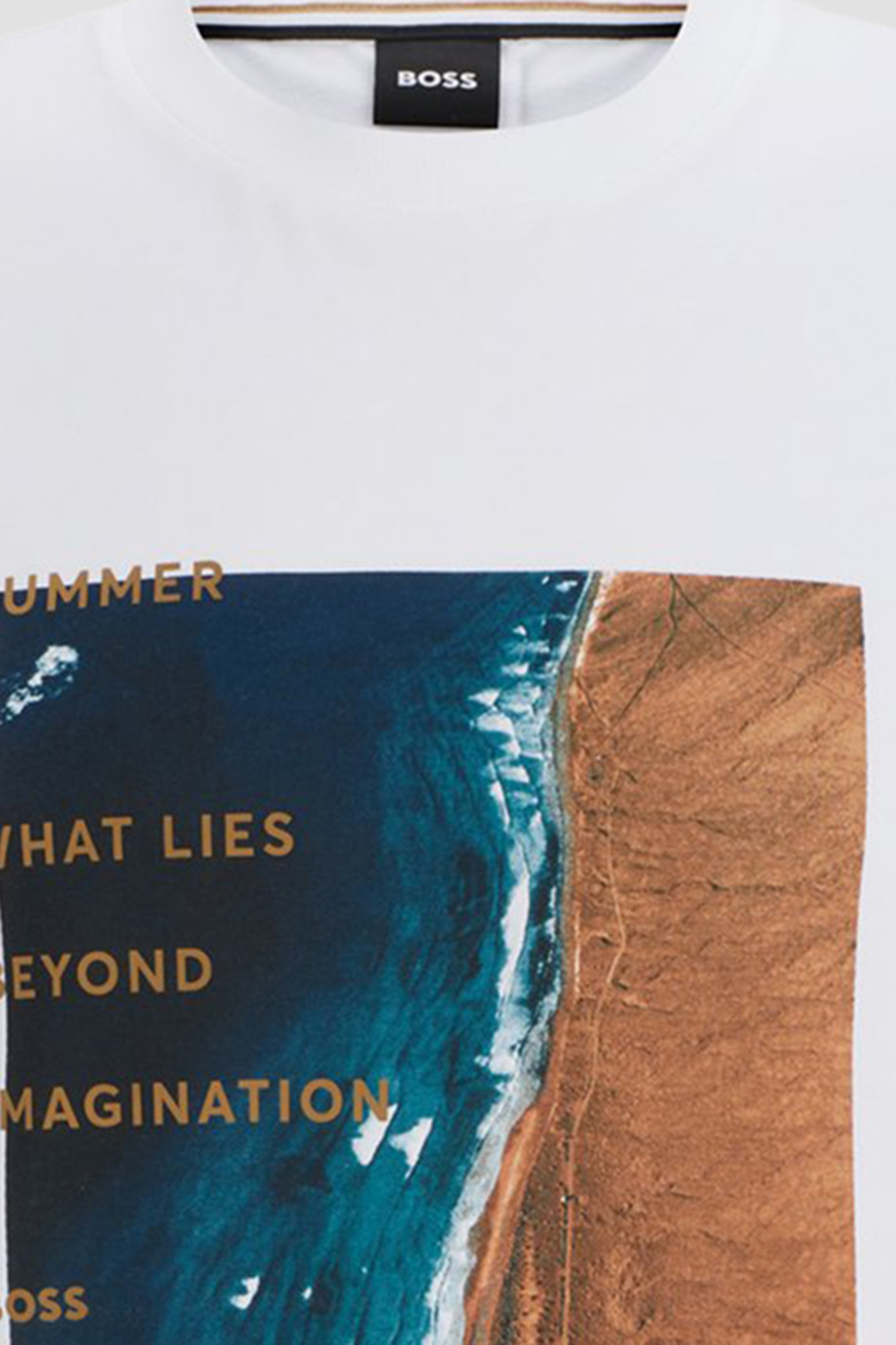 Мужская белая футболка BOSS 50512132;100