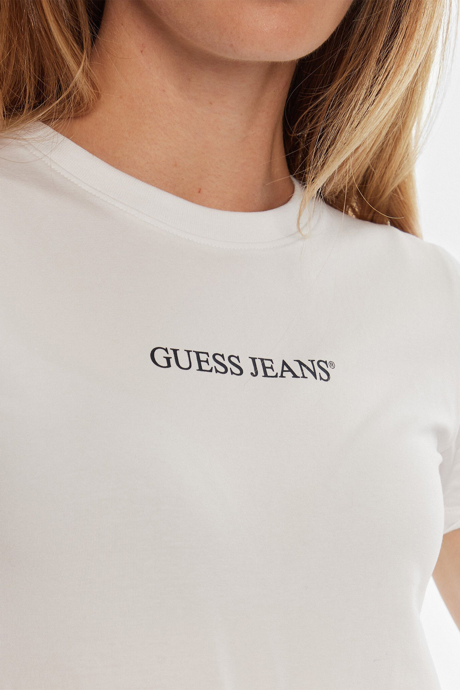 Женская белая футболка Guess Jeans W4YI01.J1314;G011