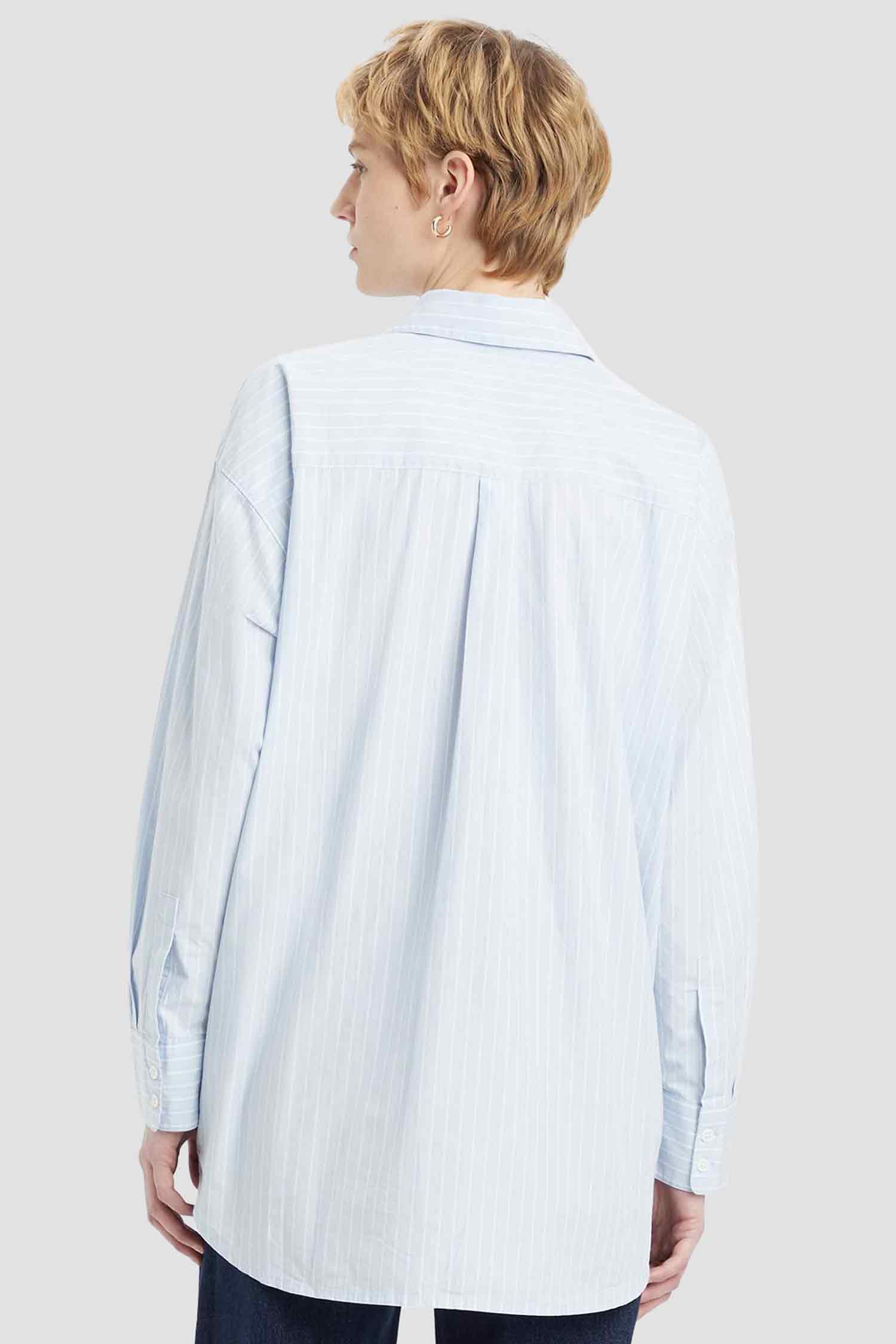 Женская голубая рубашка в полоску Levi’s® A9179;0010