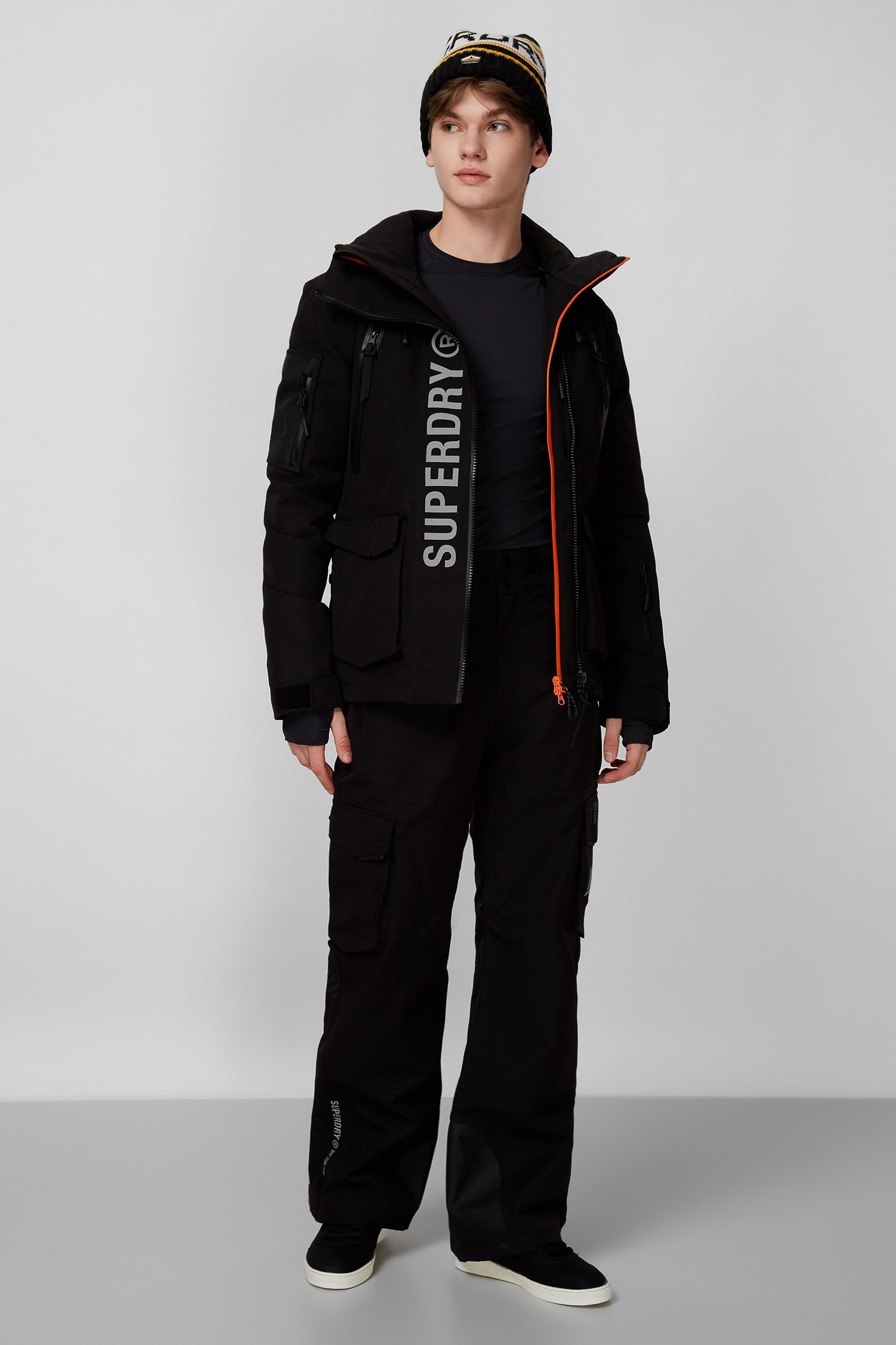 Чорні лижні штани для хлопців SuperDry MS110034A;02A