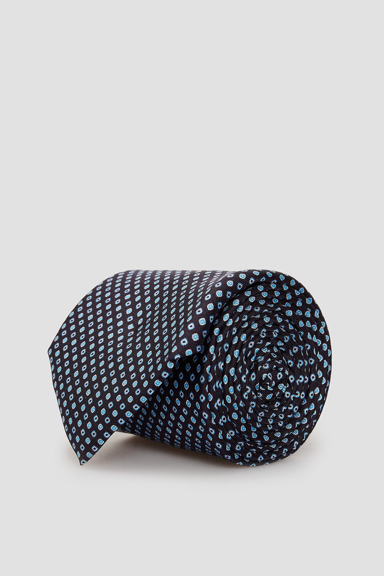 Темно-синий шелковый галстук для парней BOSS 50442382;417
