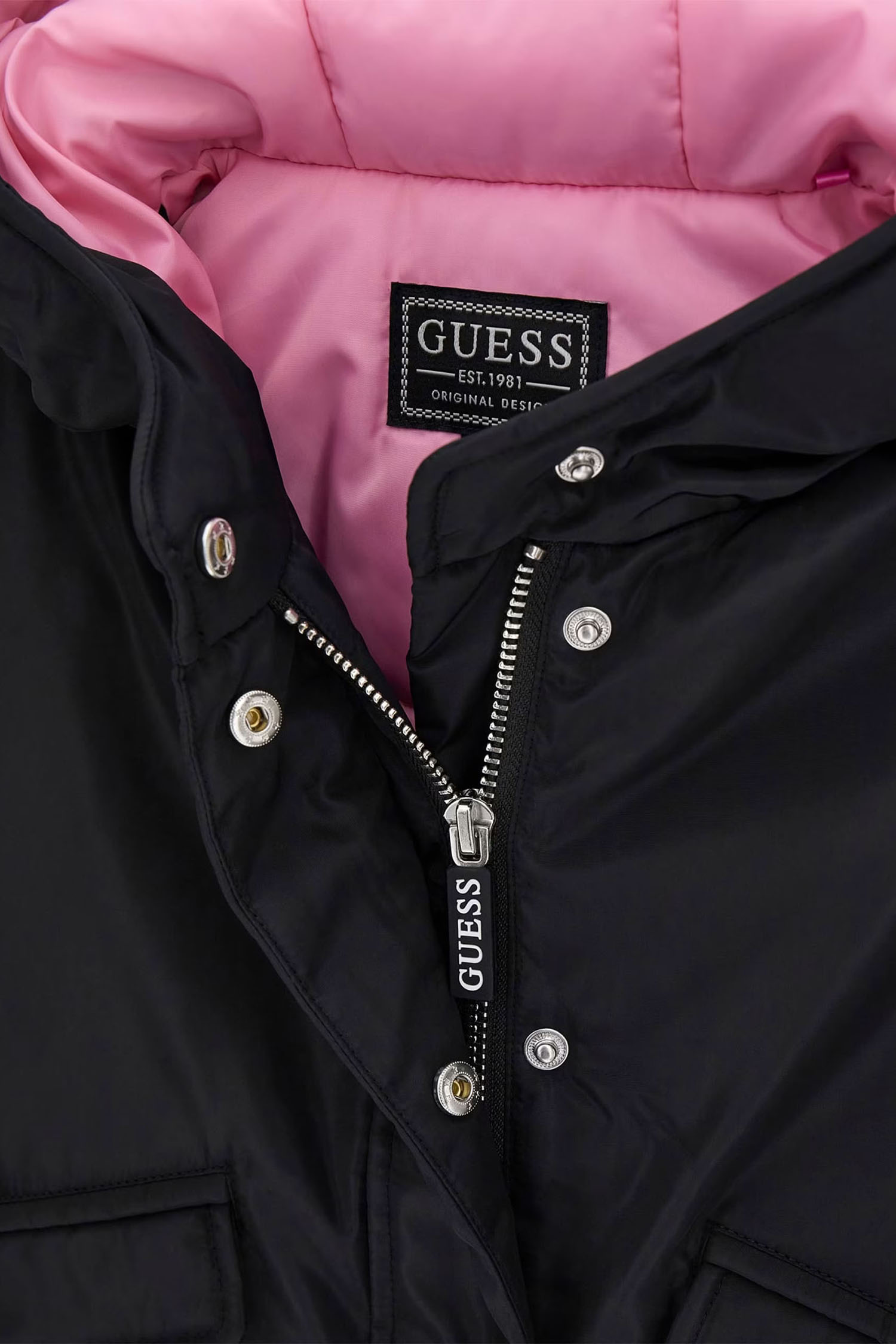Дитяча чорна куртка Guess Kids J6RL00.WB242;JBLK