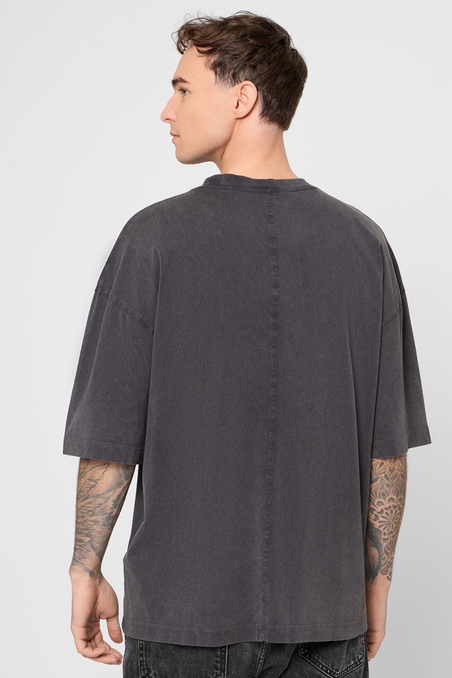 Мужская темно-серая футболка HUGO 50546369;017