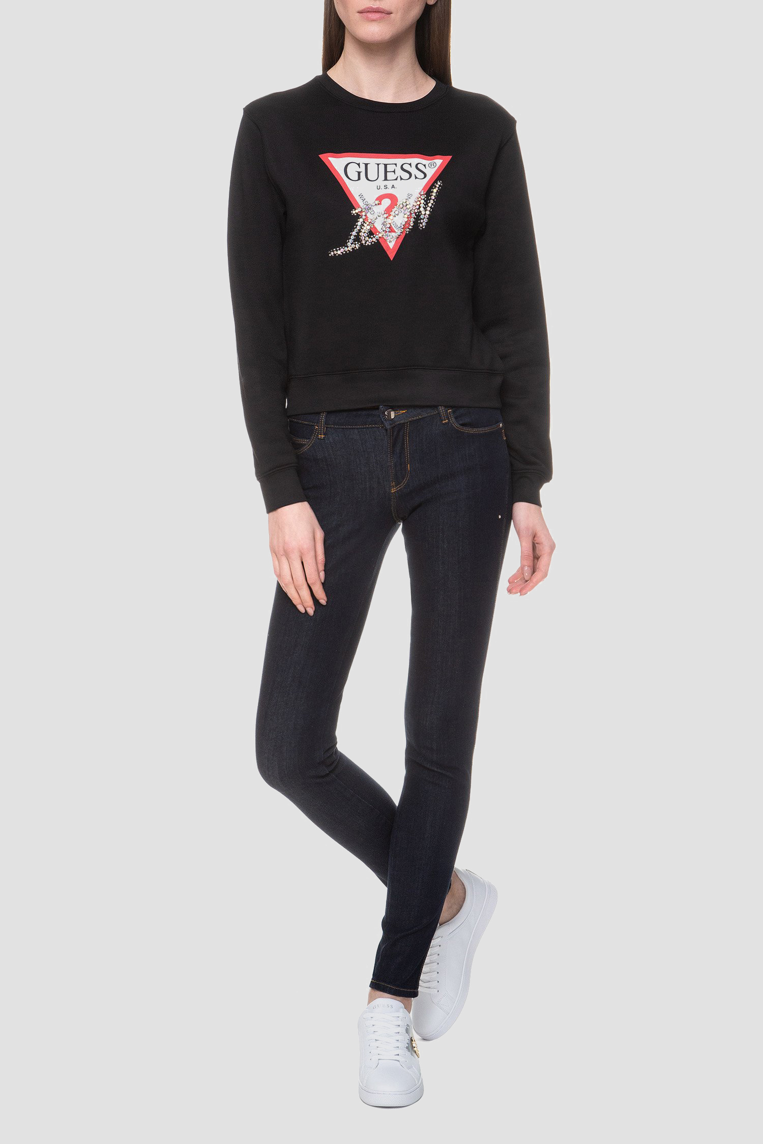 Женские темно-синие джинсы Guess W01AJ2.D2QU1;BFIN